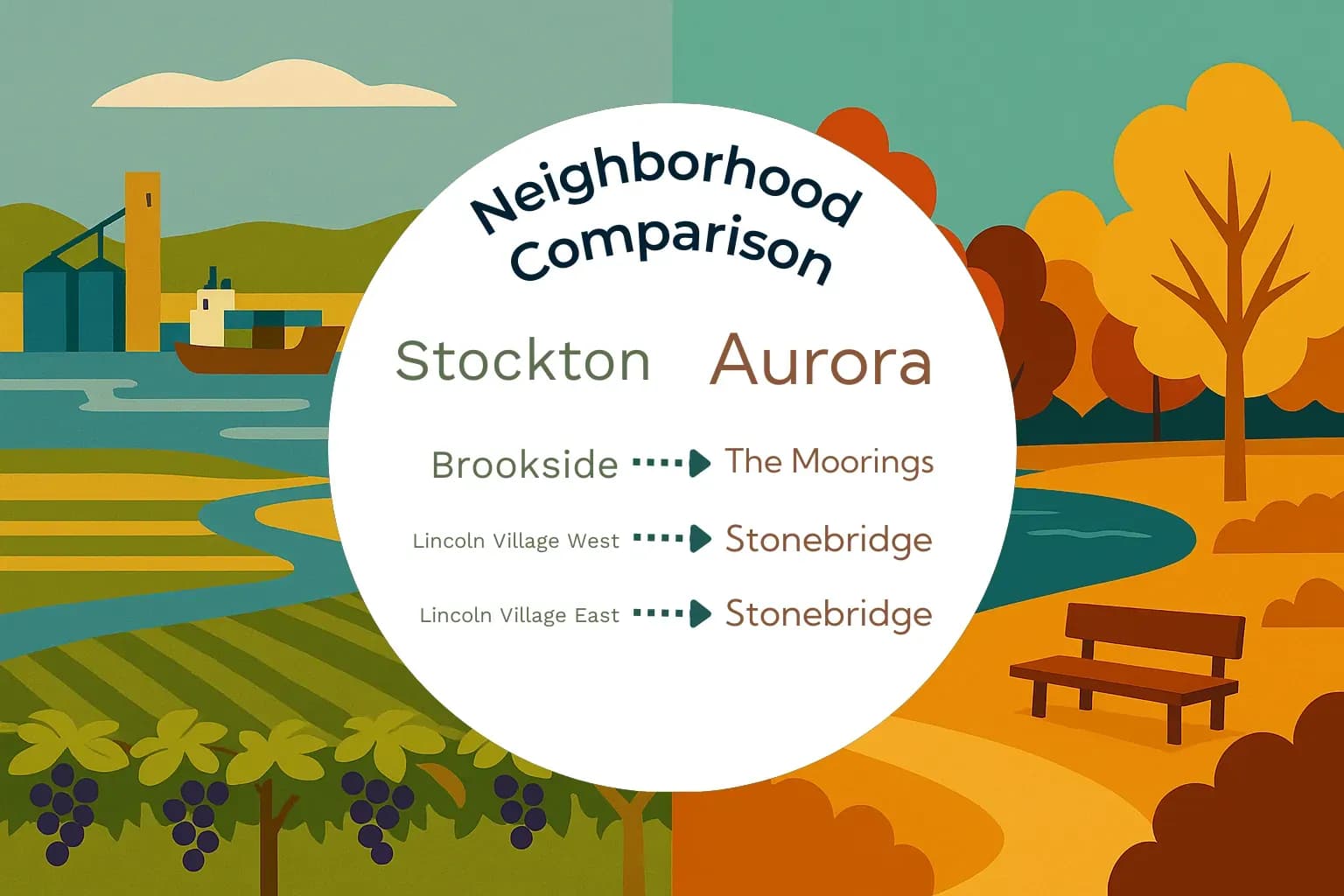 Stockton vs Aurora Neighborhood Comparison