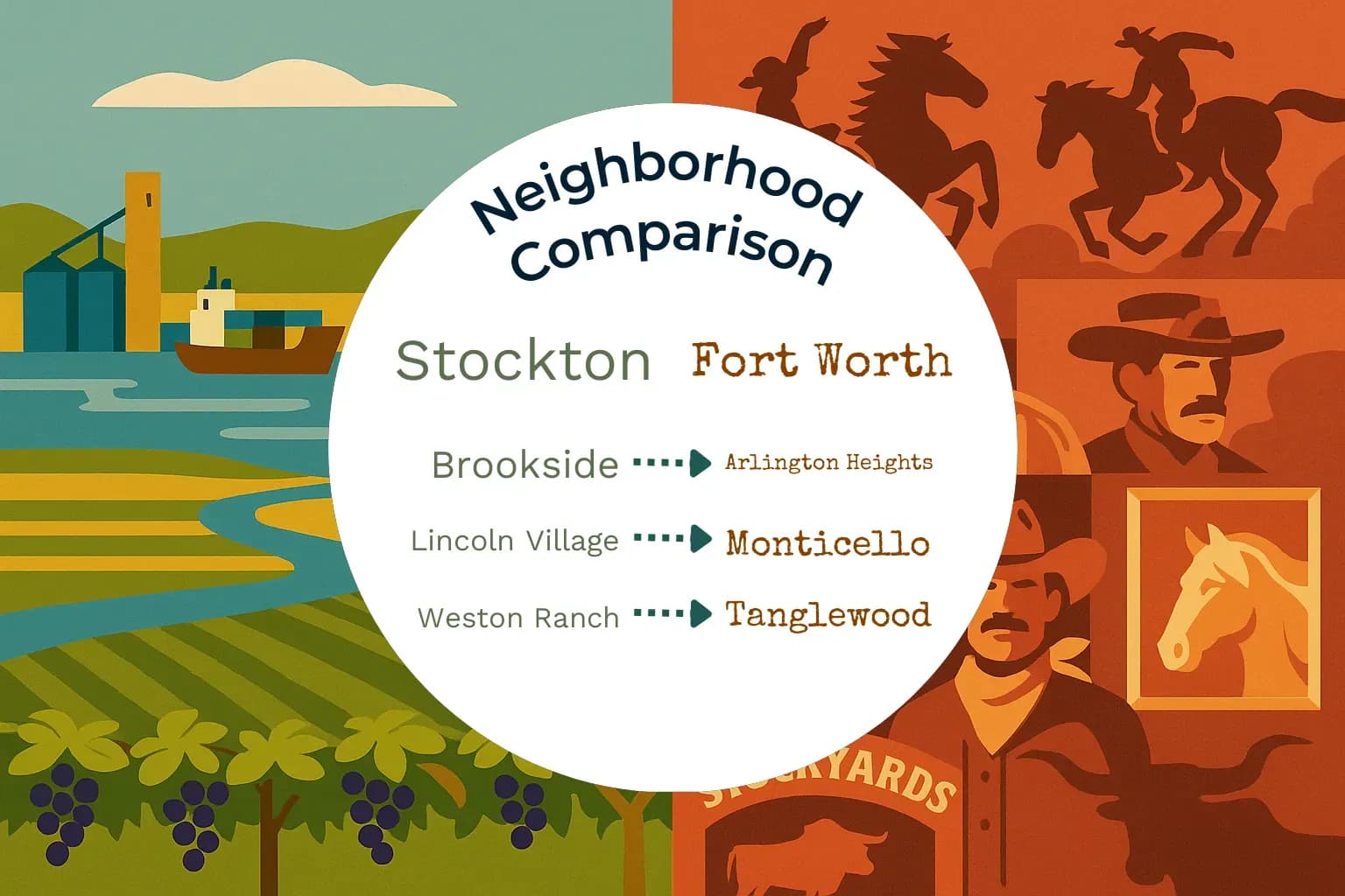 Stockton vs Fort Worth Neighborhood Comparison