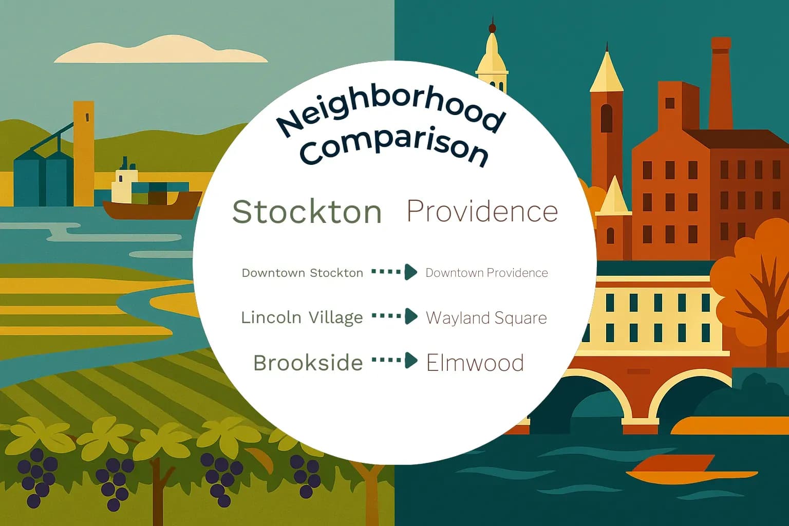Stockton vs Providence Neighborhood Comparison