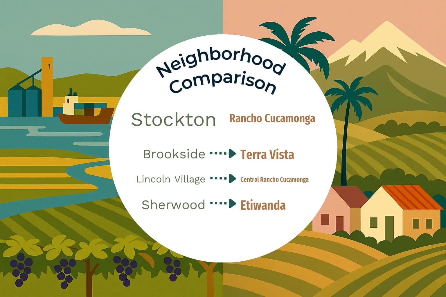 Stockton vs Rancho Cucamonga Neighborhood Comparison