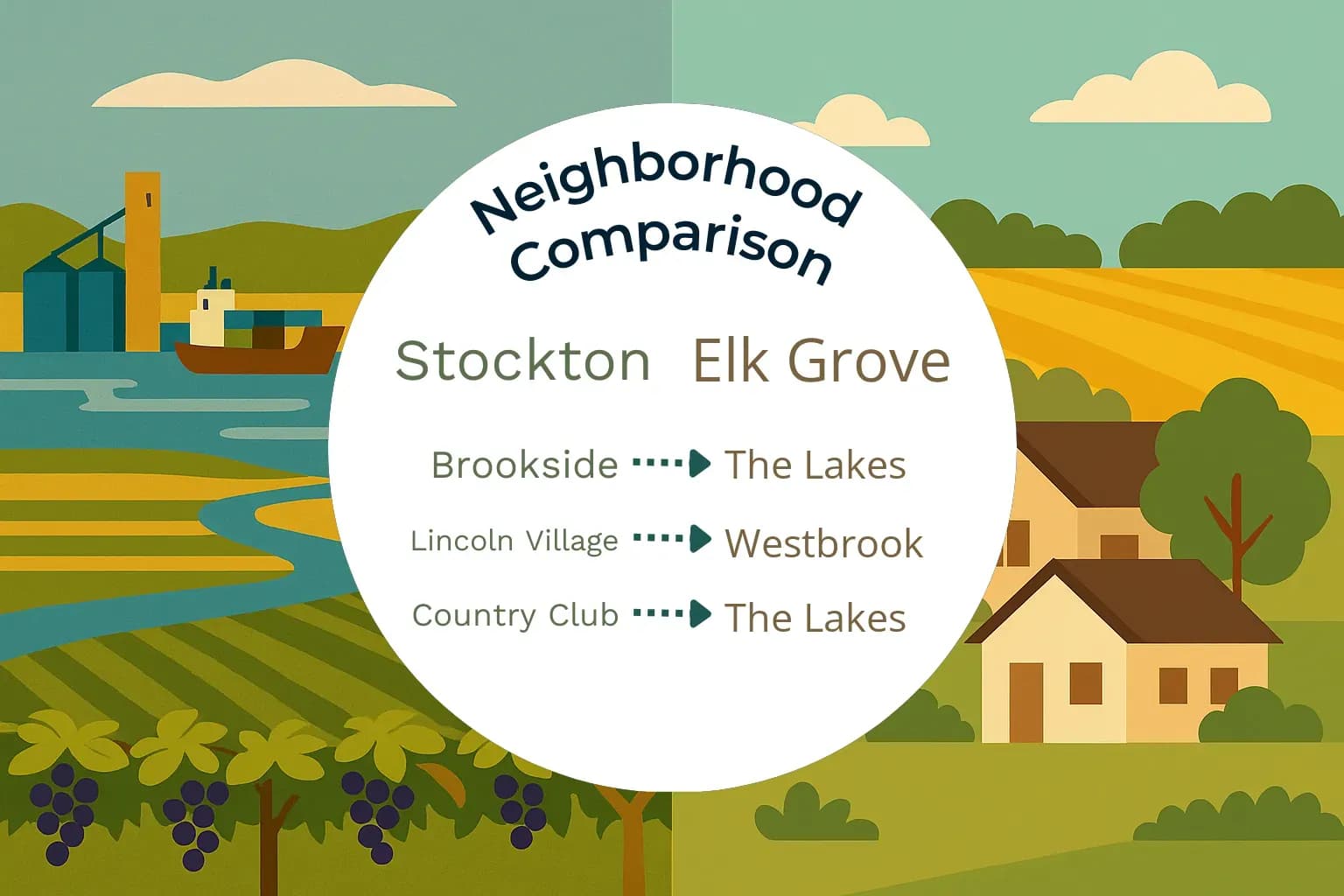 Stockton vs Elk Grove Neighborhood Comparison