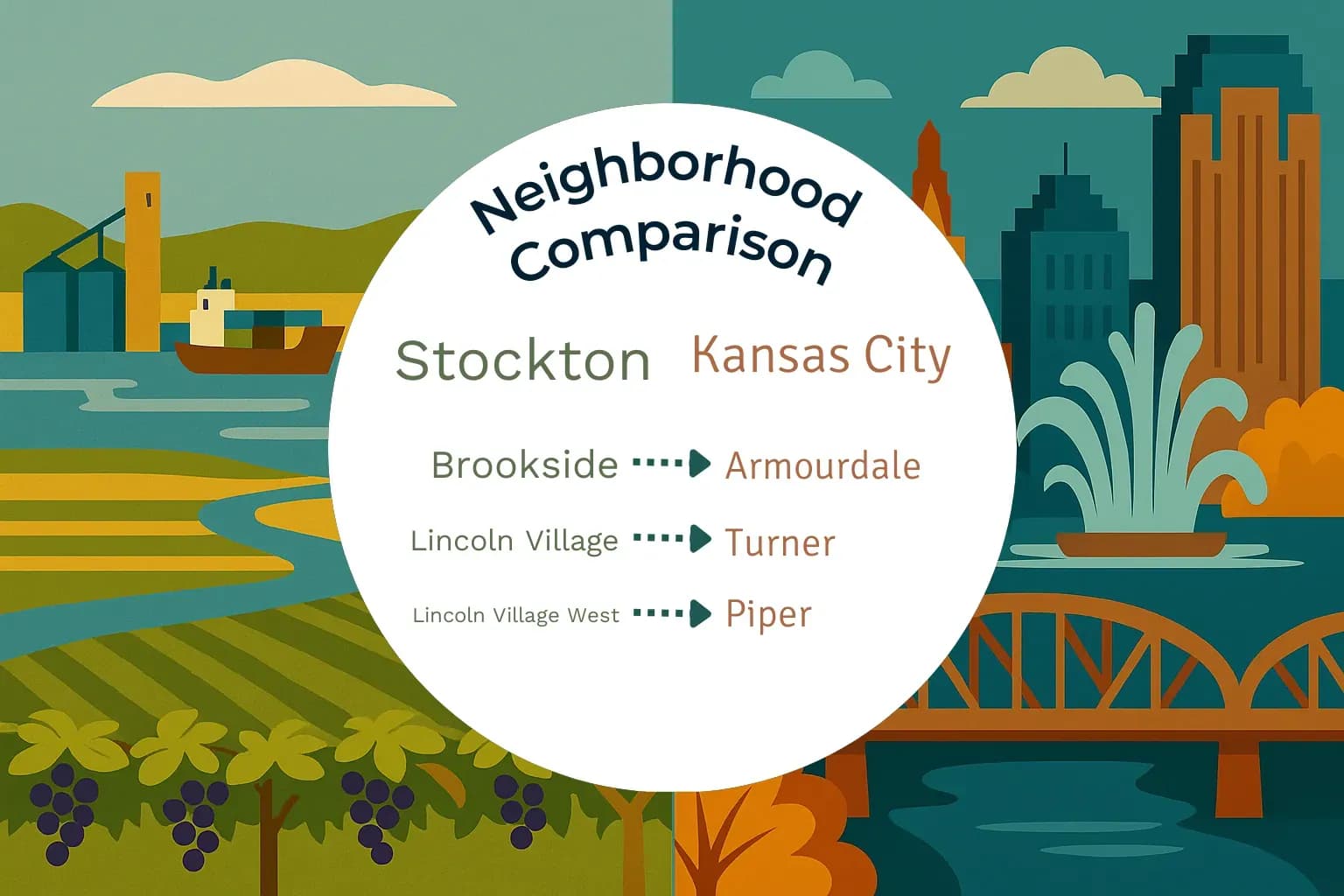Stockton vs Kansas City Neighborhood Comparison