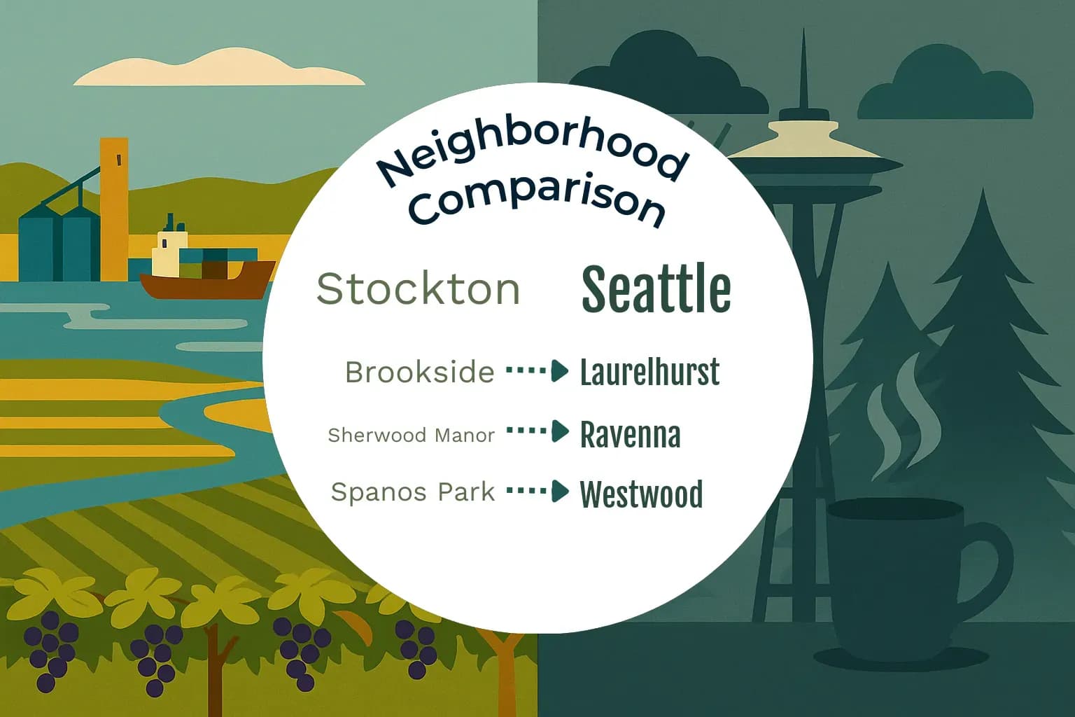 Stockton vs Seattle Neighborhood Comparison