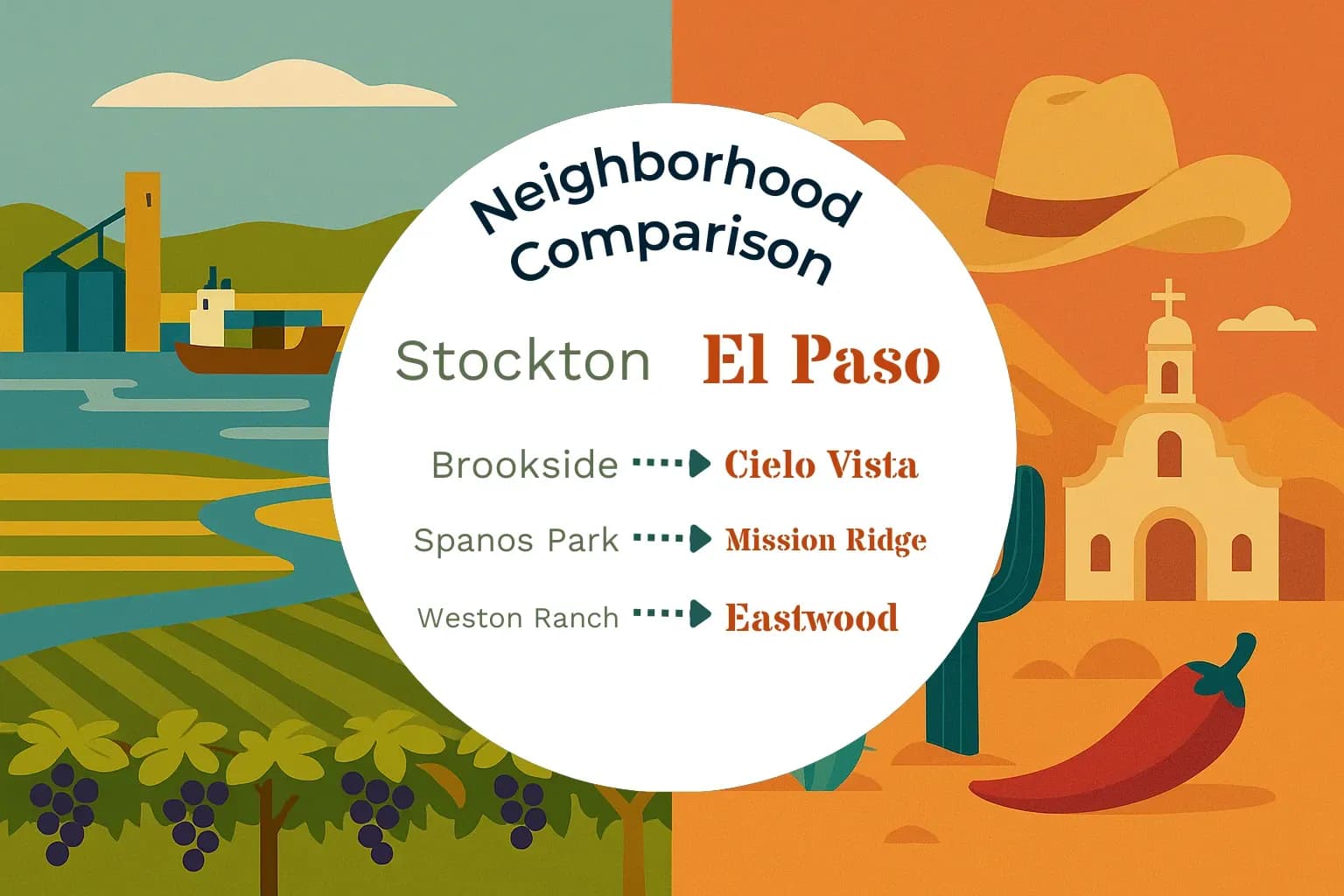 Stockton vs El Paso Neighborhood Comparison