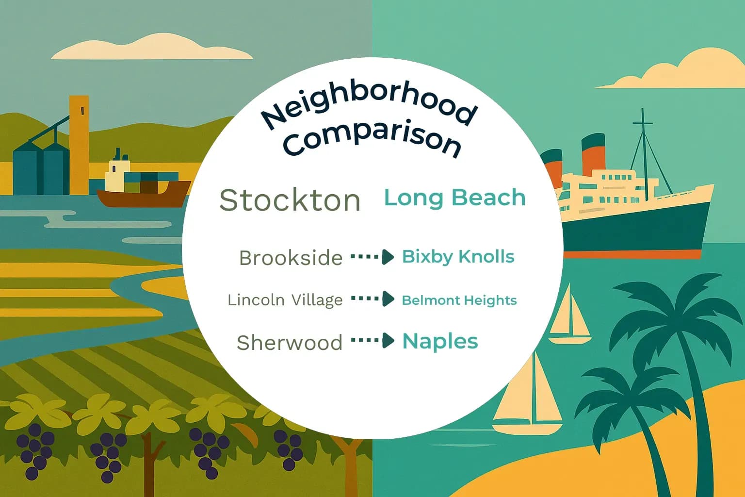Stockton vs Long Beach Neighborhood Comparison