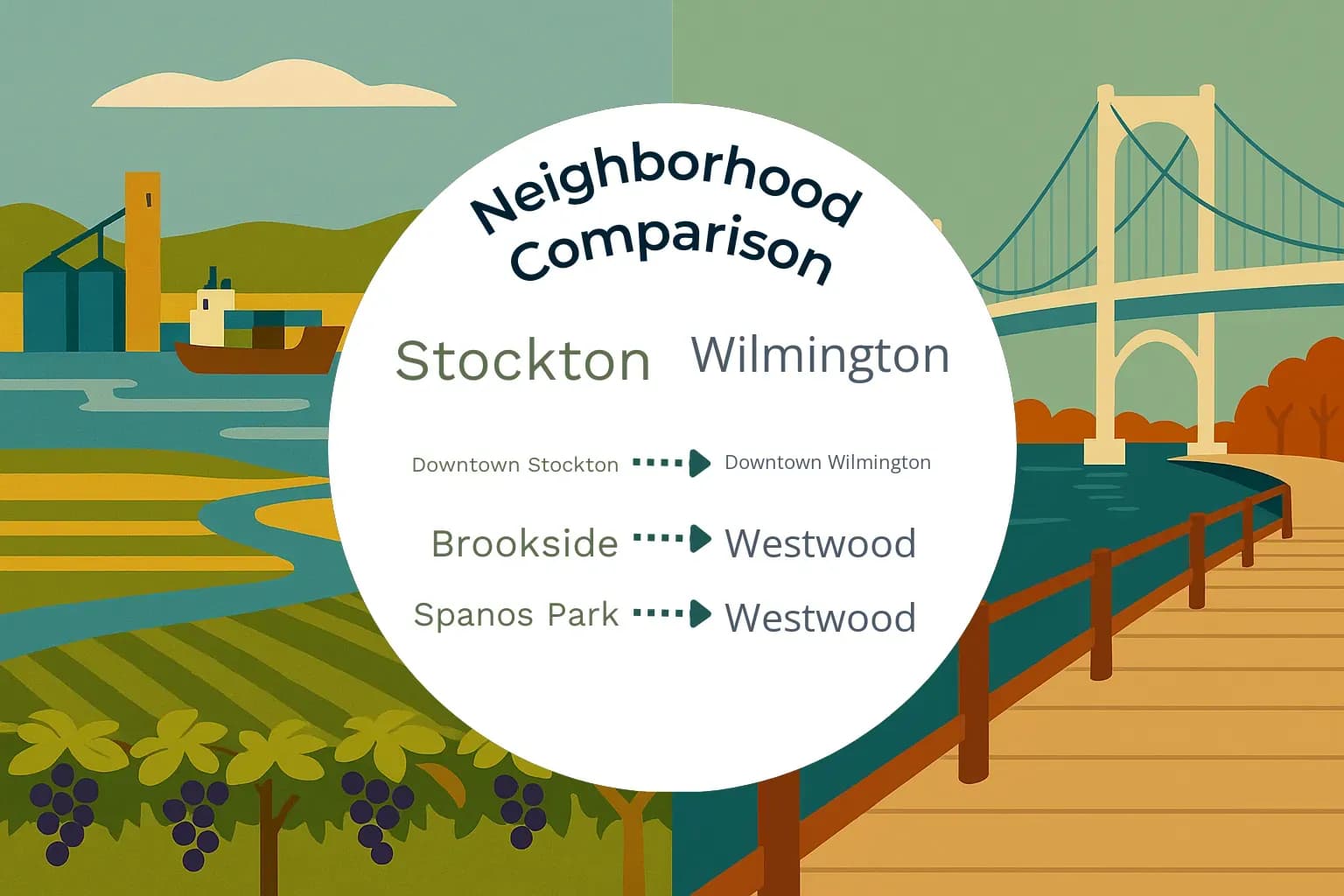 Stockton vs Wilmington Neighborhood Comparison