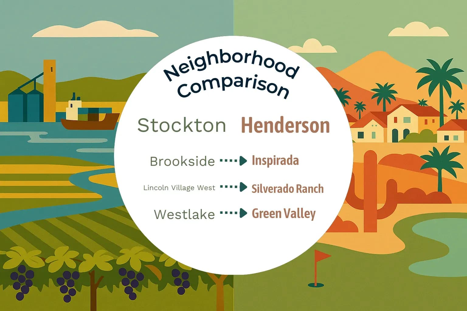 Stockton vs Henderson Neighborhood Comparison