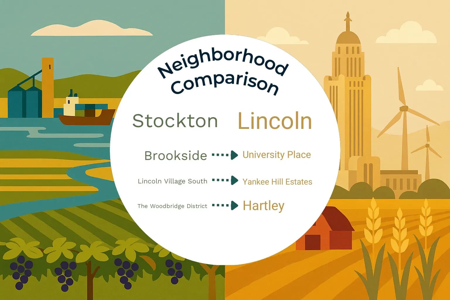 Stockton vs Lincoln Neighborhood Comparison