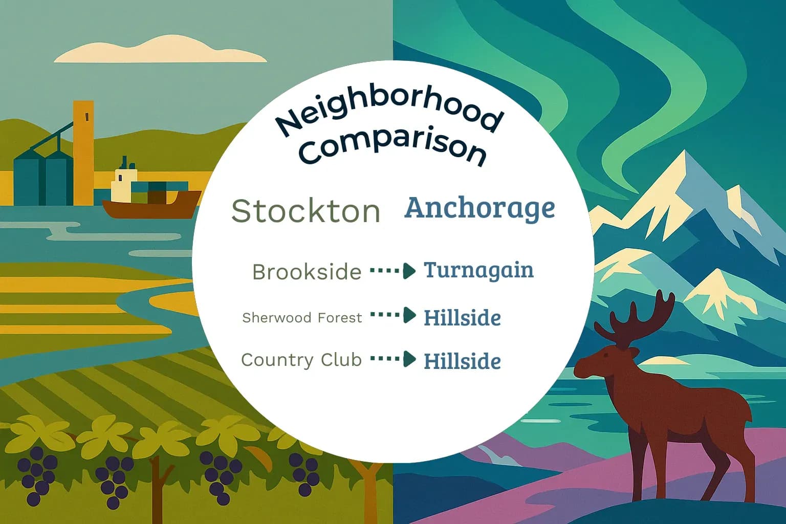 Stockton vs Anchorage Neighborhood Comparison