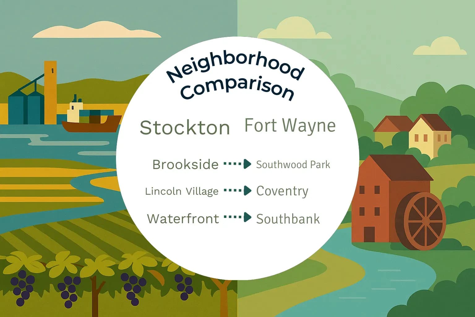 Stockton vs Fort Wayne Neighborhood Comparison