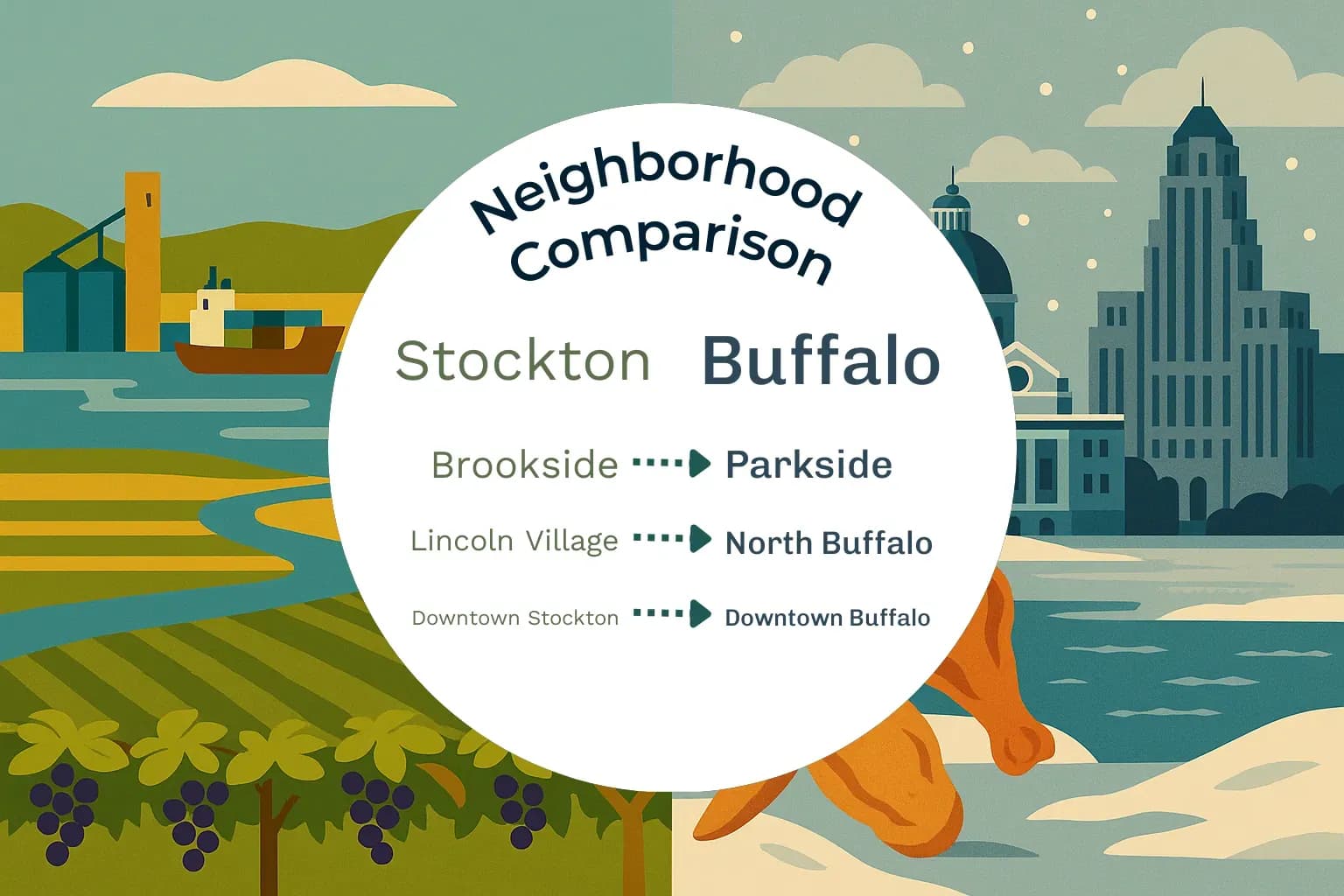 Stockton vs Buffalo Neighborhood Comparison