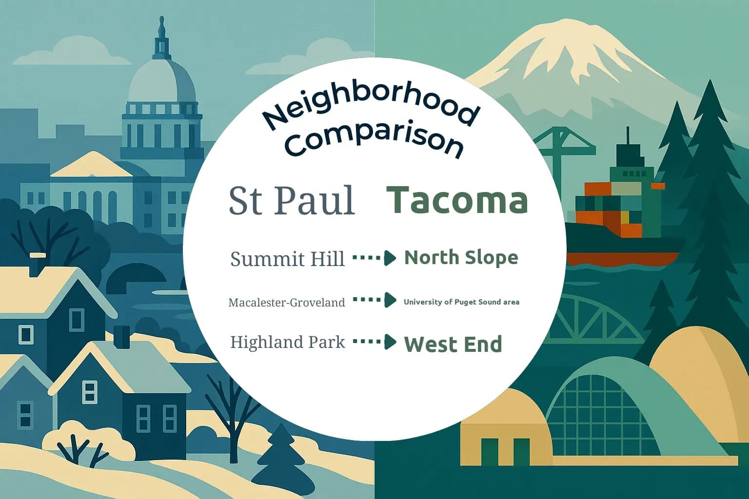 St. Paul vs Tacoma Neighborhood Comparison