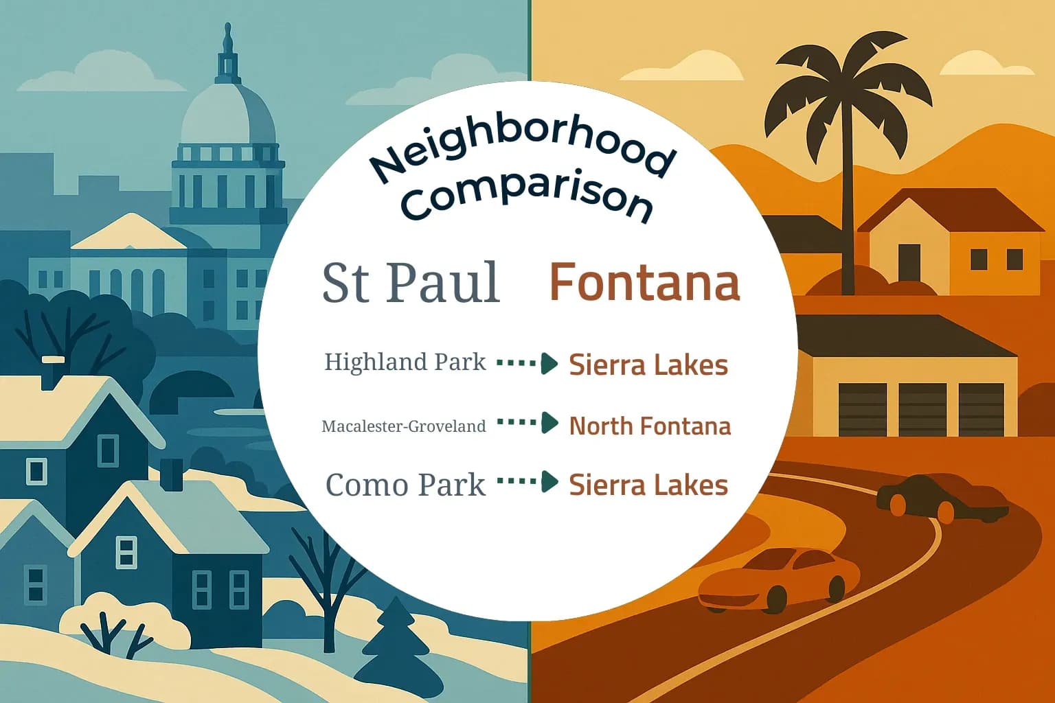 St. Paul vs Fontana Neighborhood Comparison
