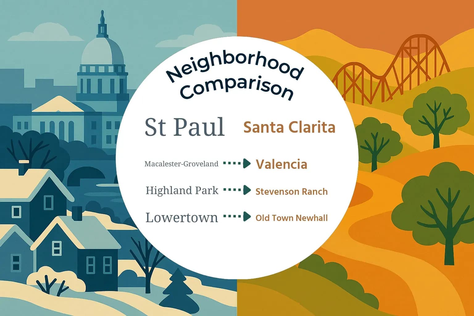 St. Paul vs Santa Clarita Neighborhood Comparison