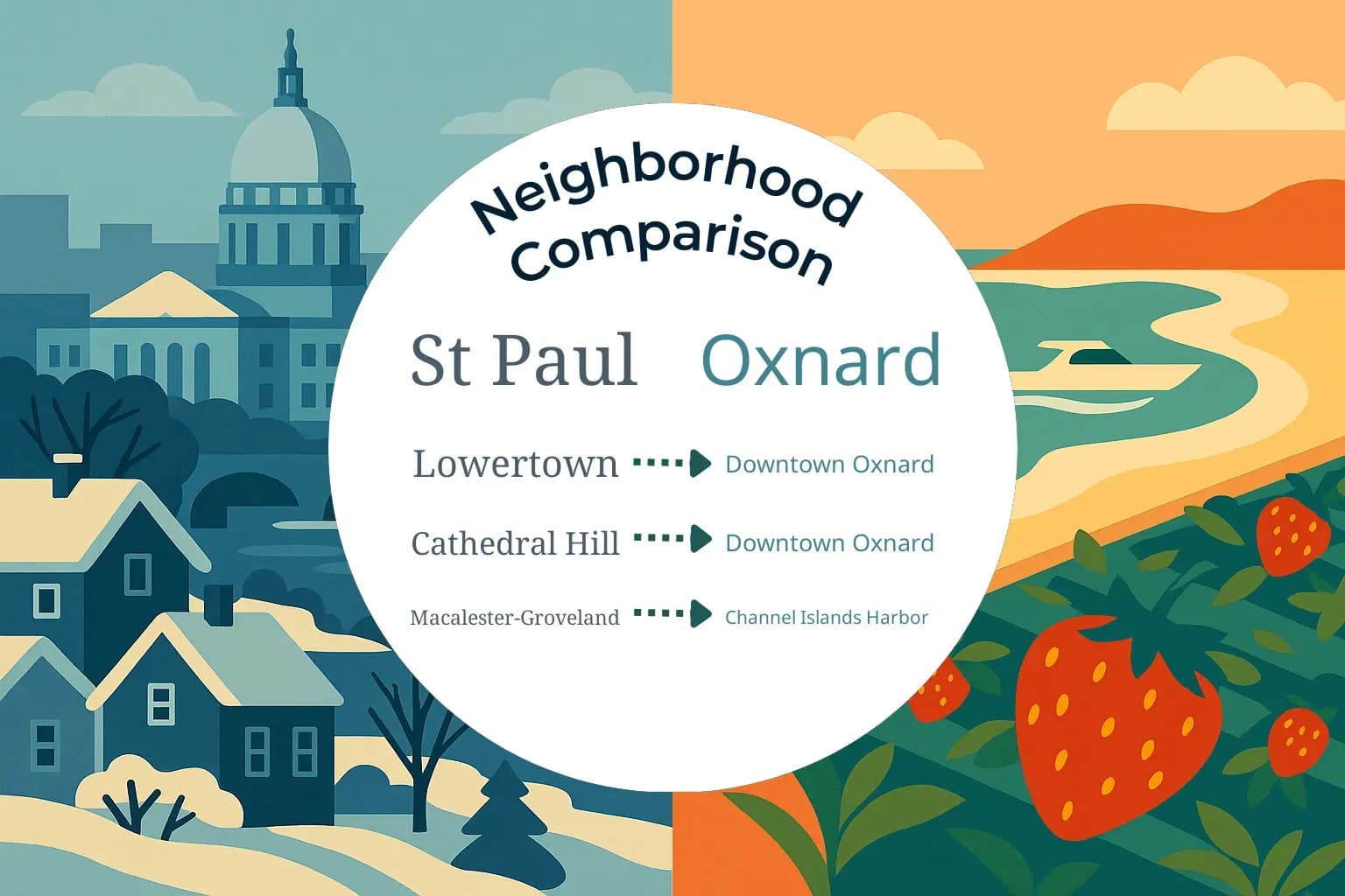 St. Paul vs Oxnard Neighborhood Comparison