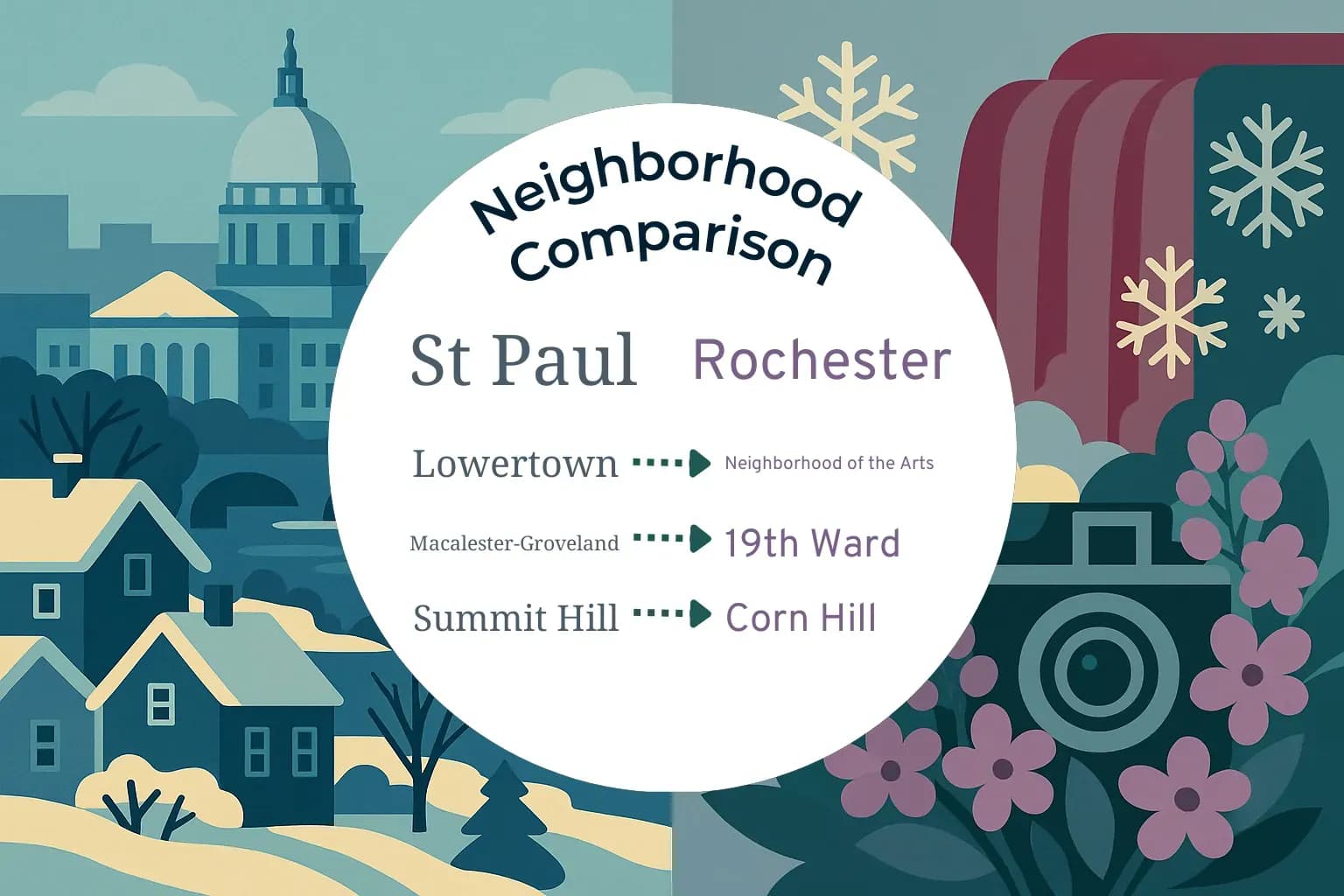 St. Paul vs Rochester Neighborhood Comparison