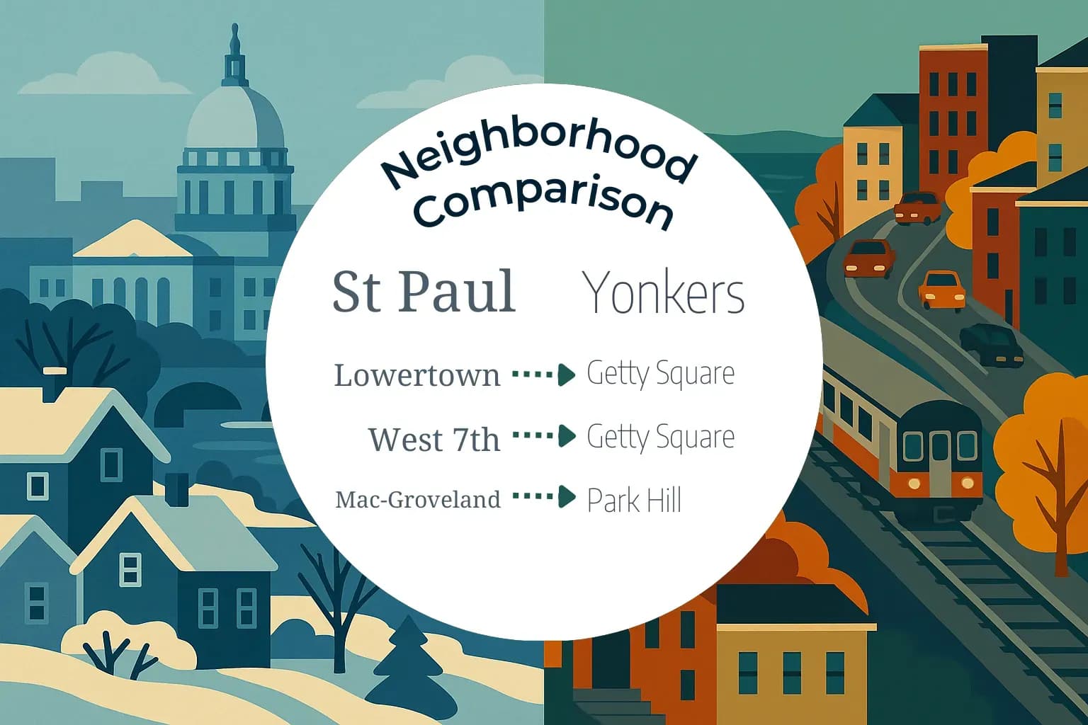 St. Paul vs Yonkers Neighborhood Comparison