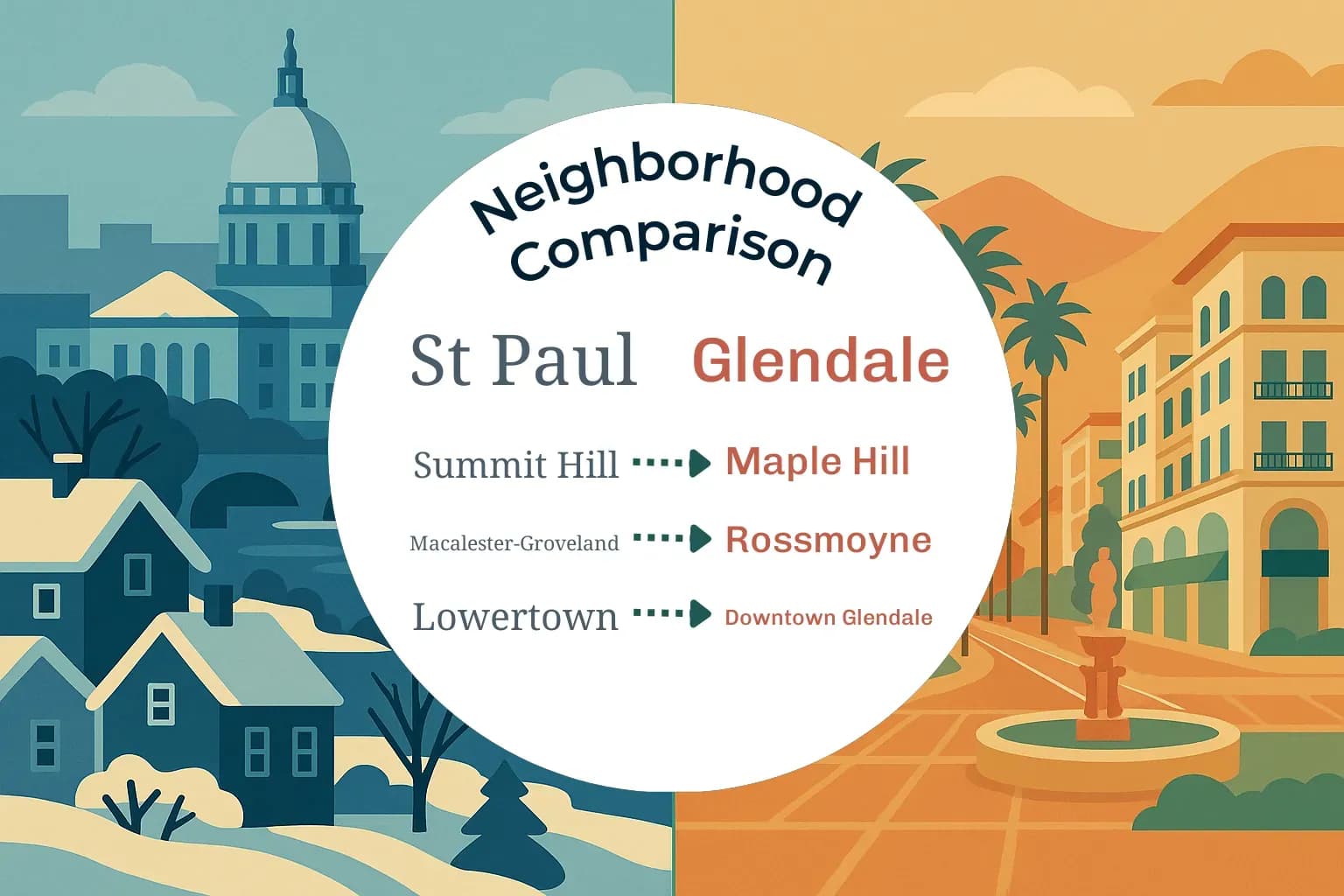 St. Paul vs Glendale Neighborhood Comparison