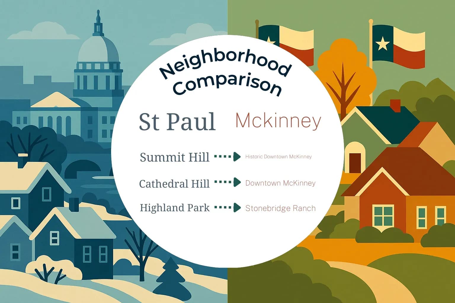 St. Paul vs Mckinney Neighborhood Comparison