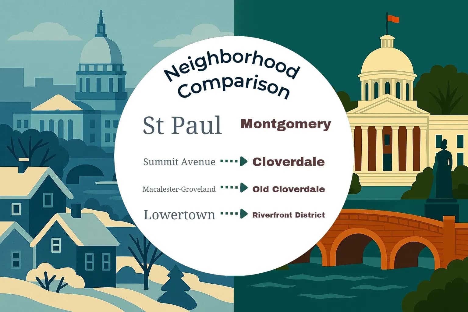 St. Paul vs Montgomery Neighborhood Comparison