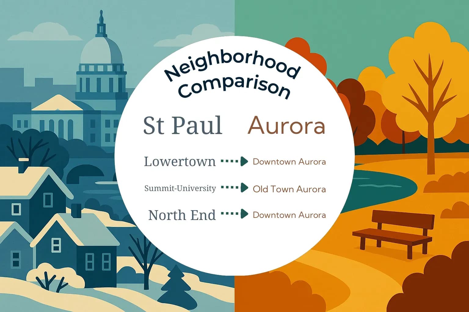 St. Paul vs Aurora Neighborhood Comparison