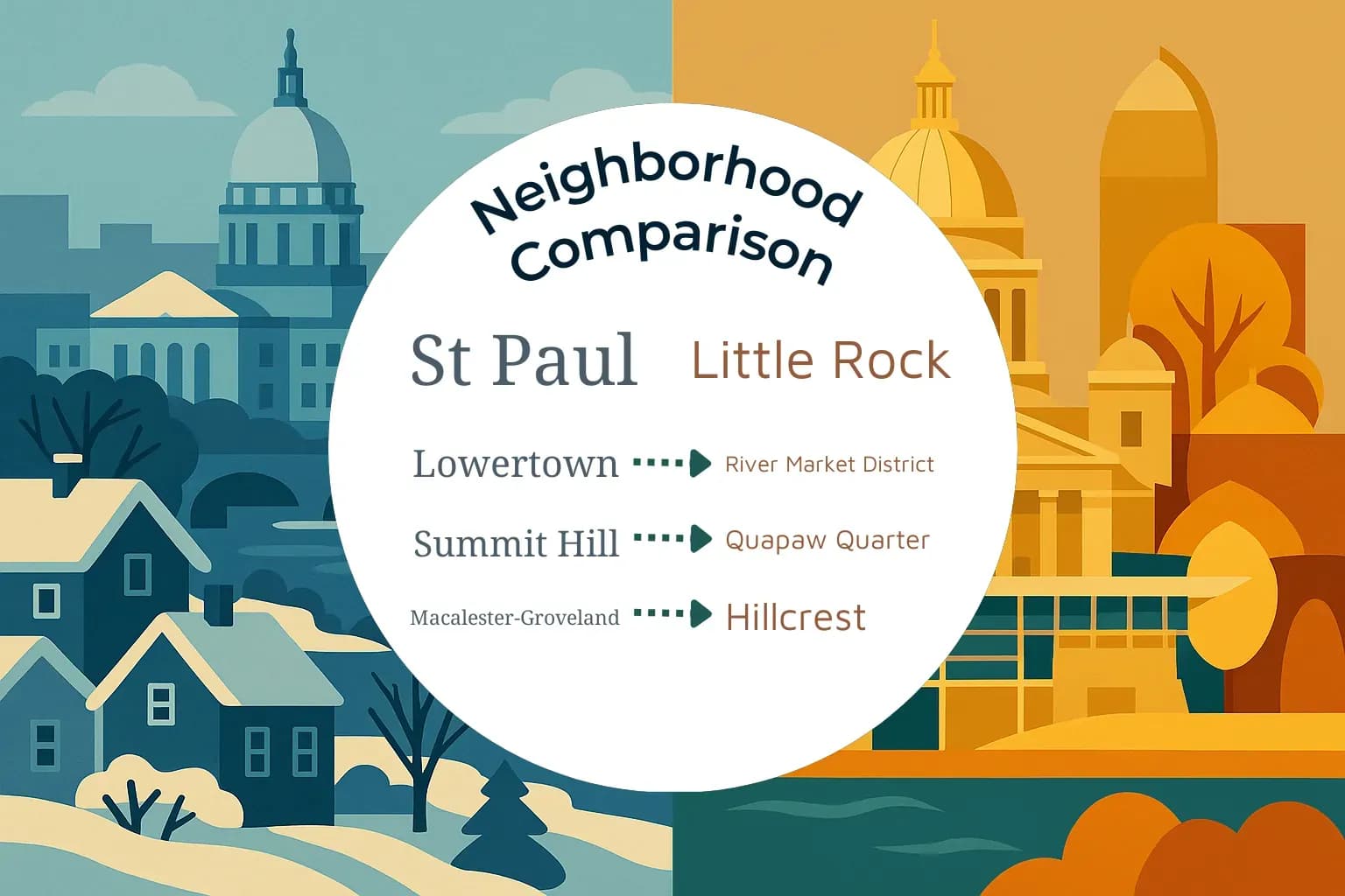 St. Paul vs Little Rock Neighborhood Comparison