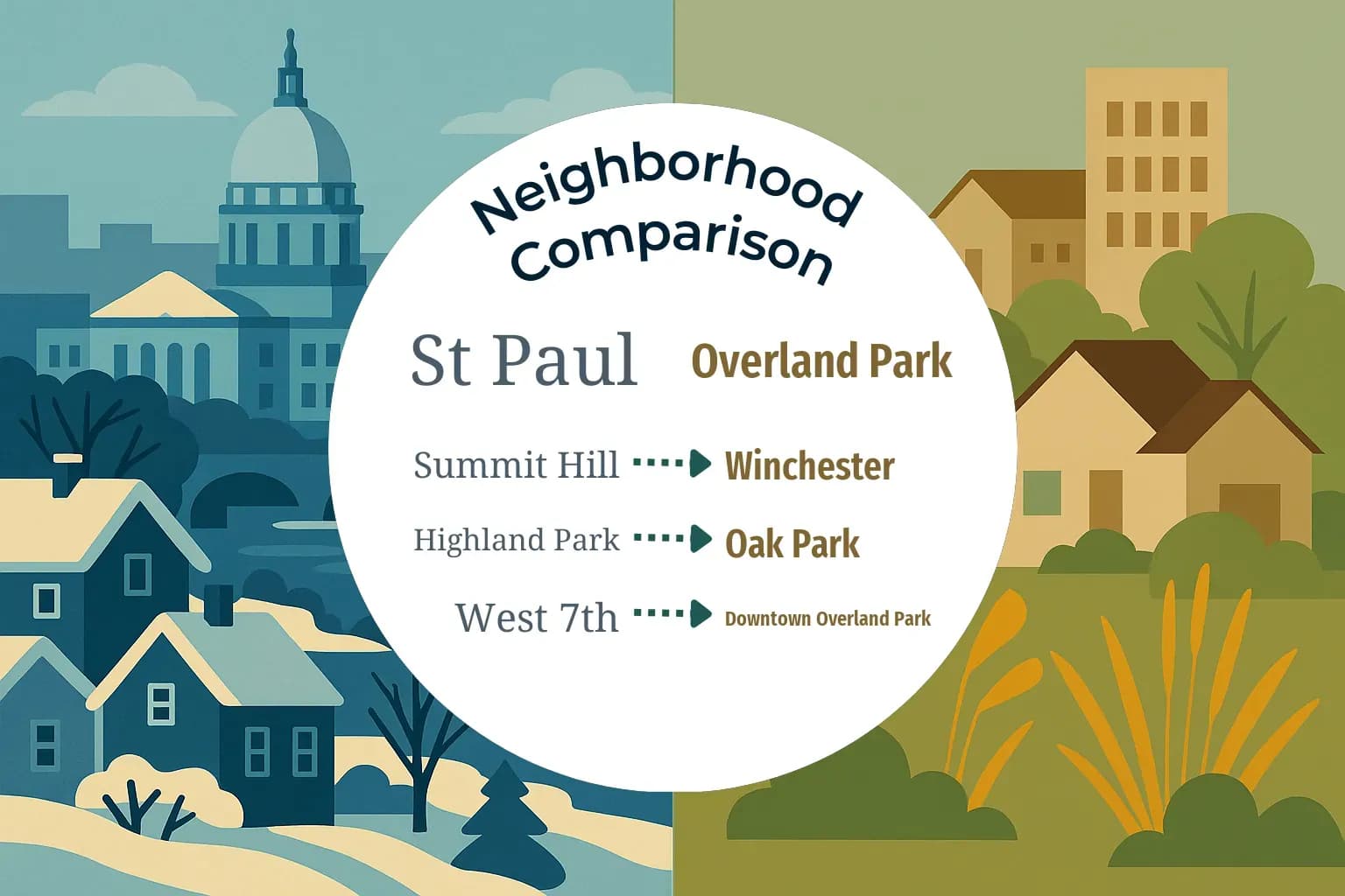 St. Paul vs Overland Park Neighborhood Comparison
