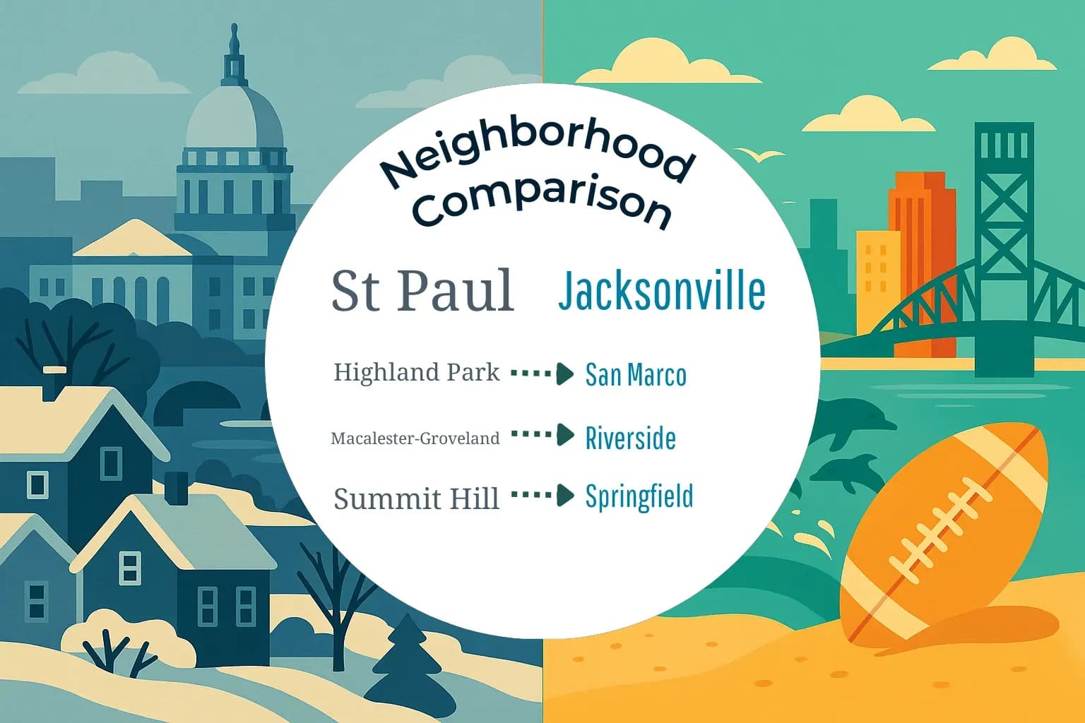 St. Paul vs Jacksonville Neighborhood Comparison