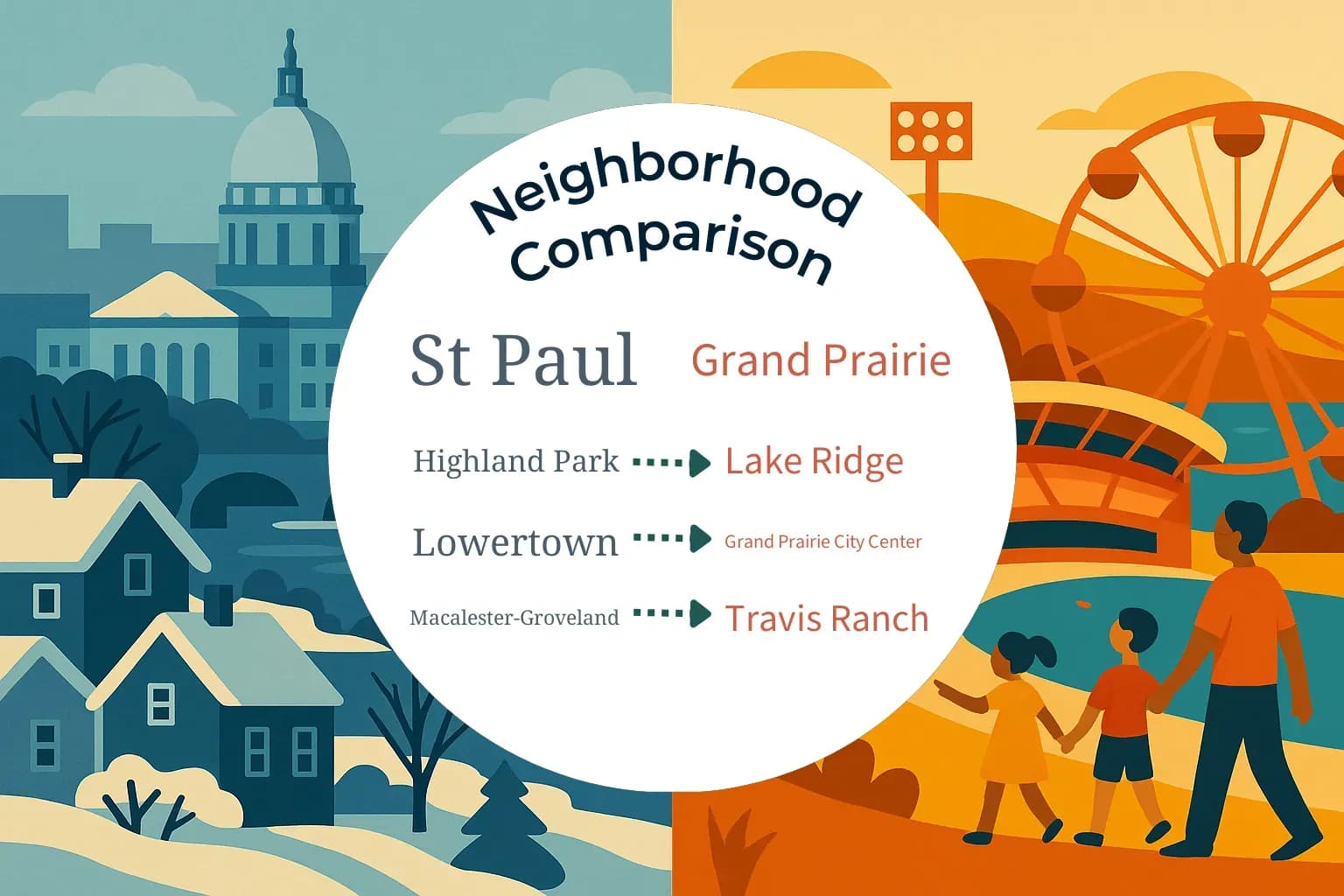 St. Paul vs Grand Prairie Neighborhood Comparison