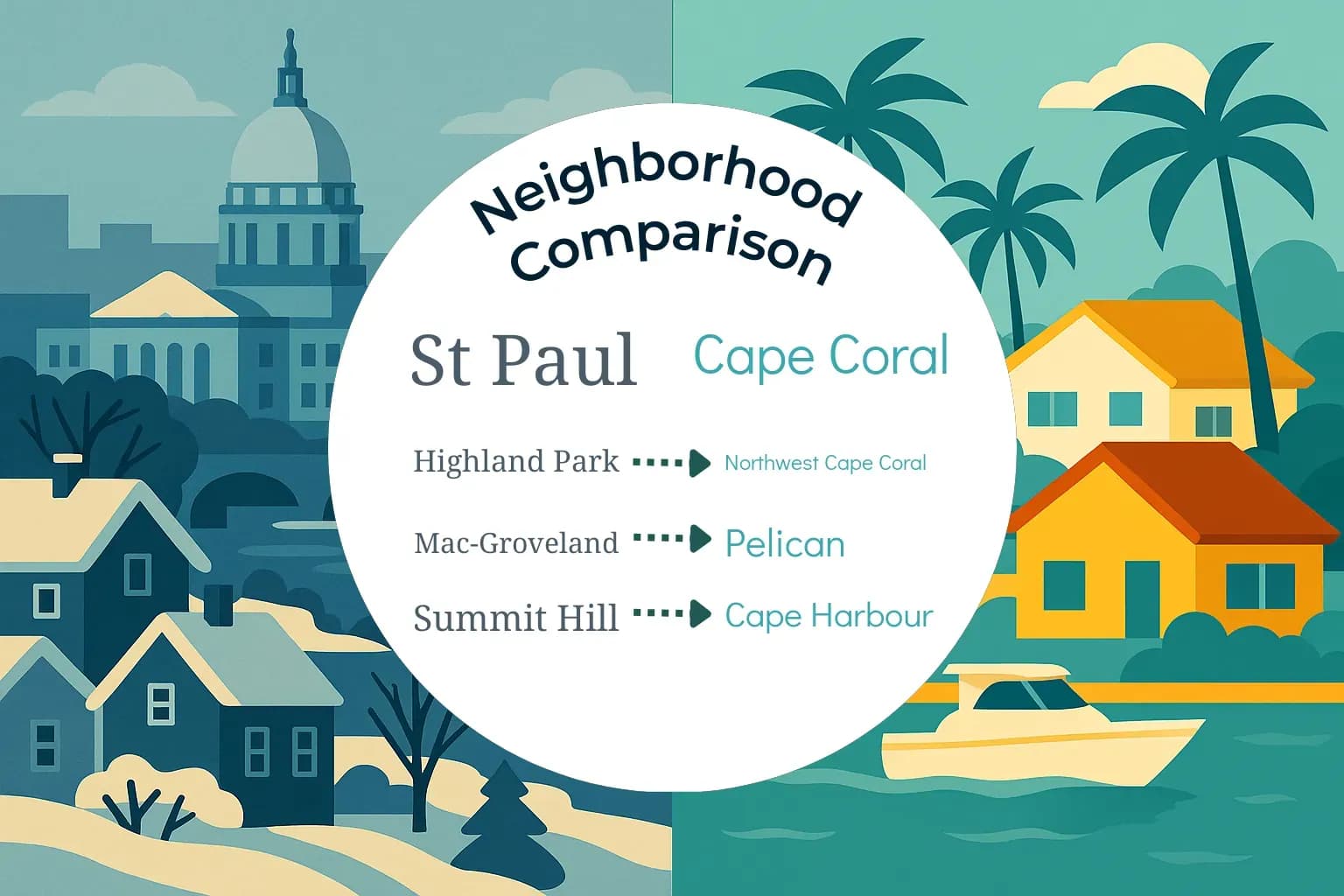 St. Paul vs Cape Coral Neighborhood Comparison