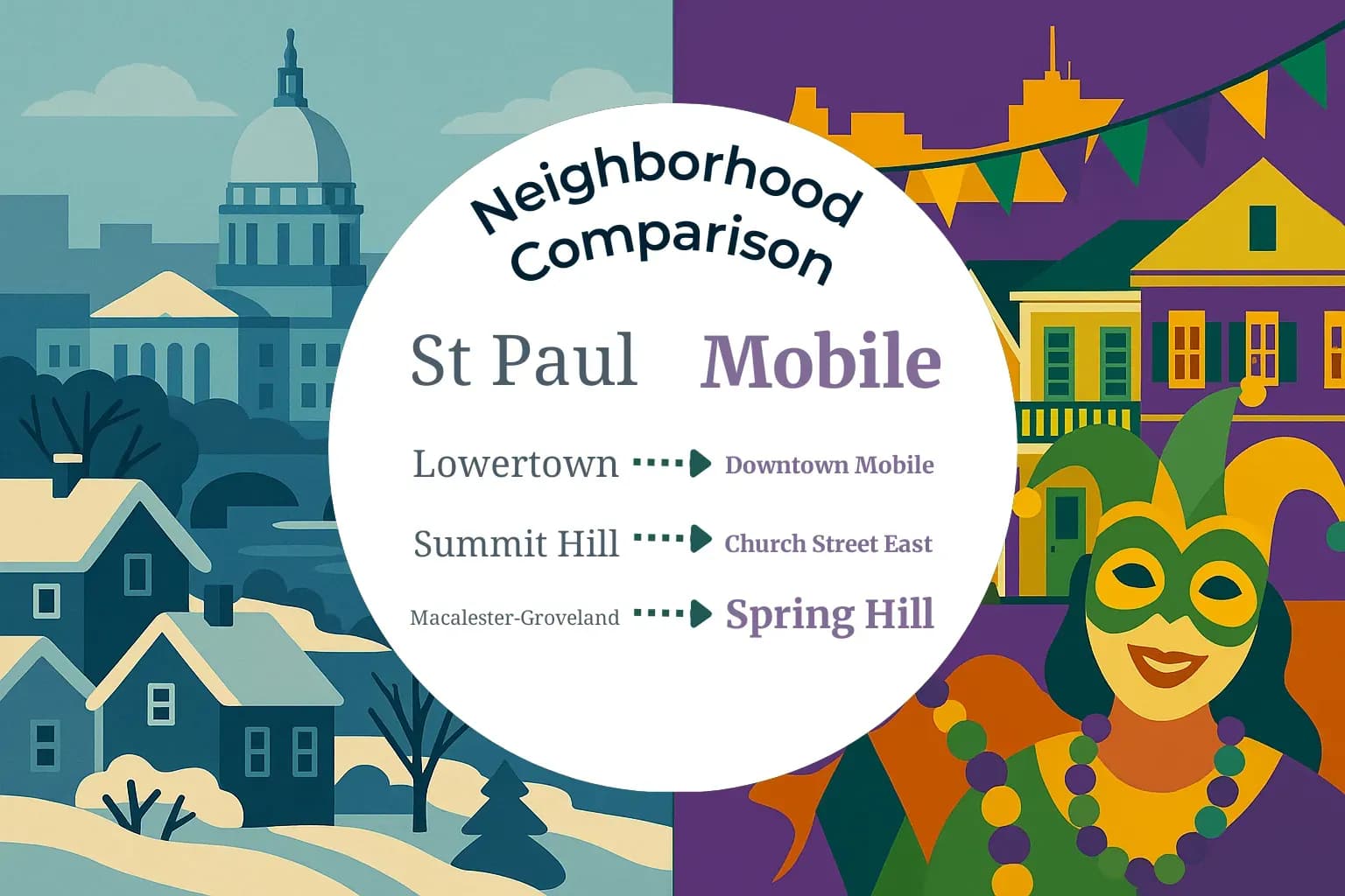 St. Paul vs Mobile Neighborhood Comparison