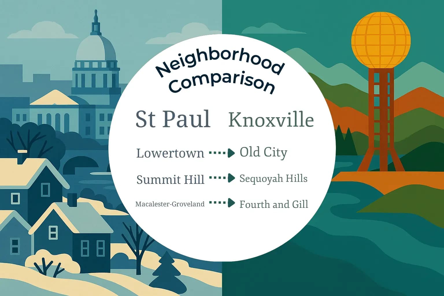 St. Paul vs Knoxville Neighborhood Comparison