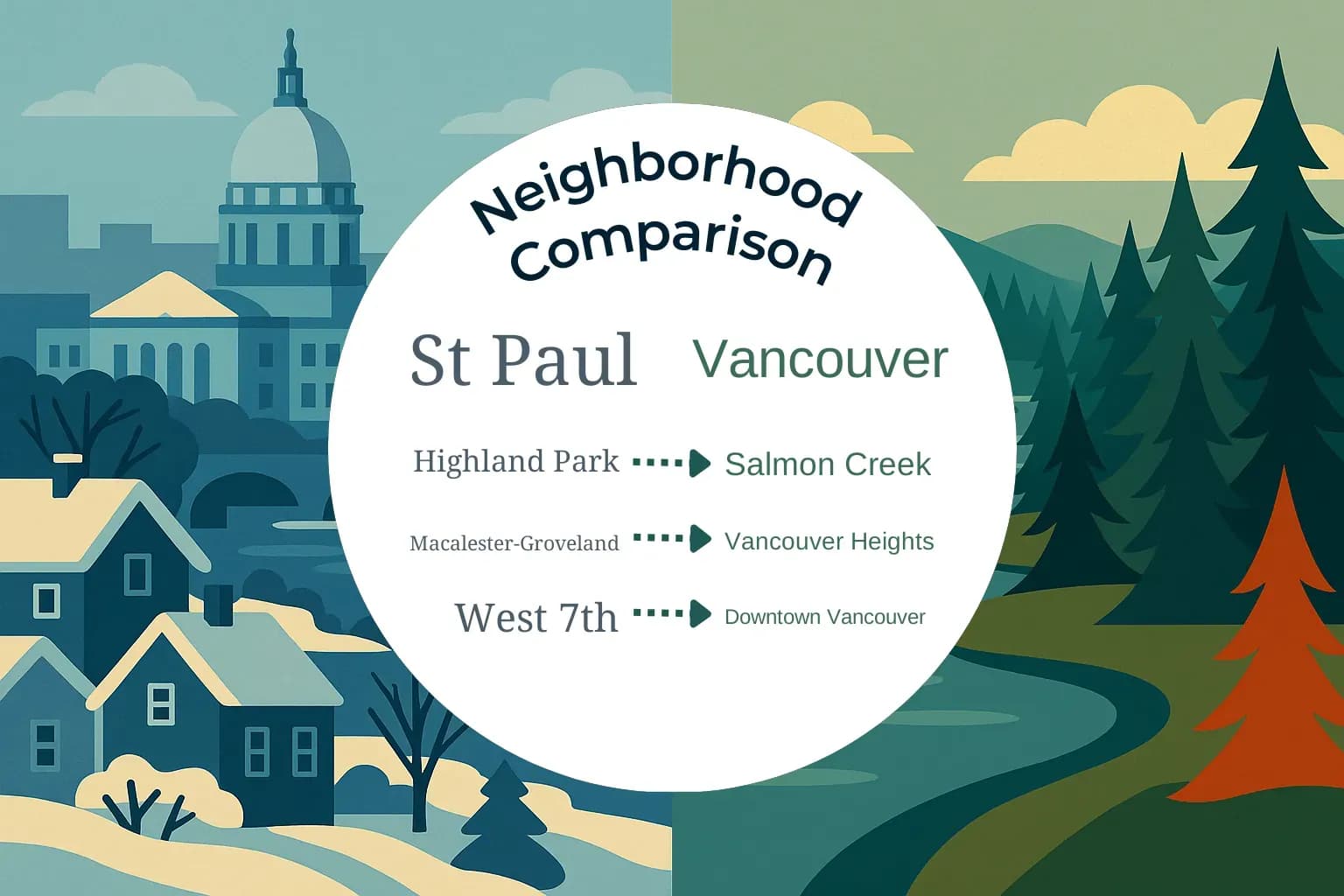 St. Paul vs Vancouver Neighborhood Comparison