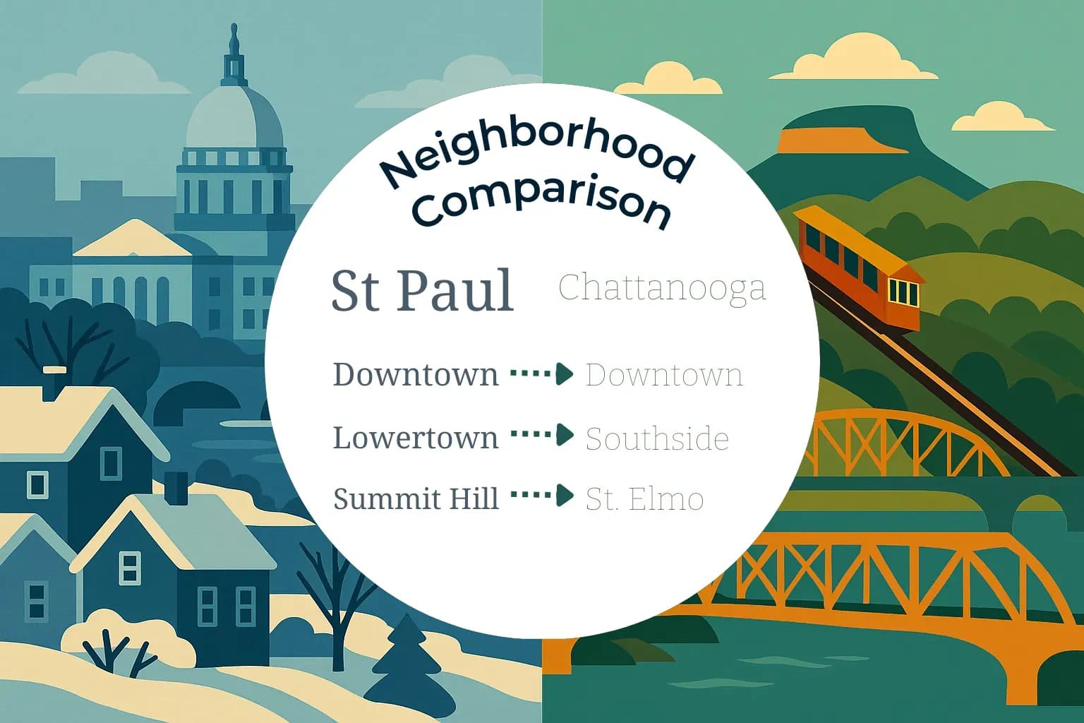 St. Paul vs Chattanooga Neighborhood Comparison