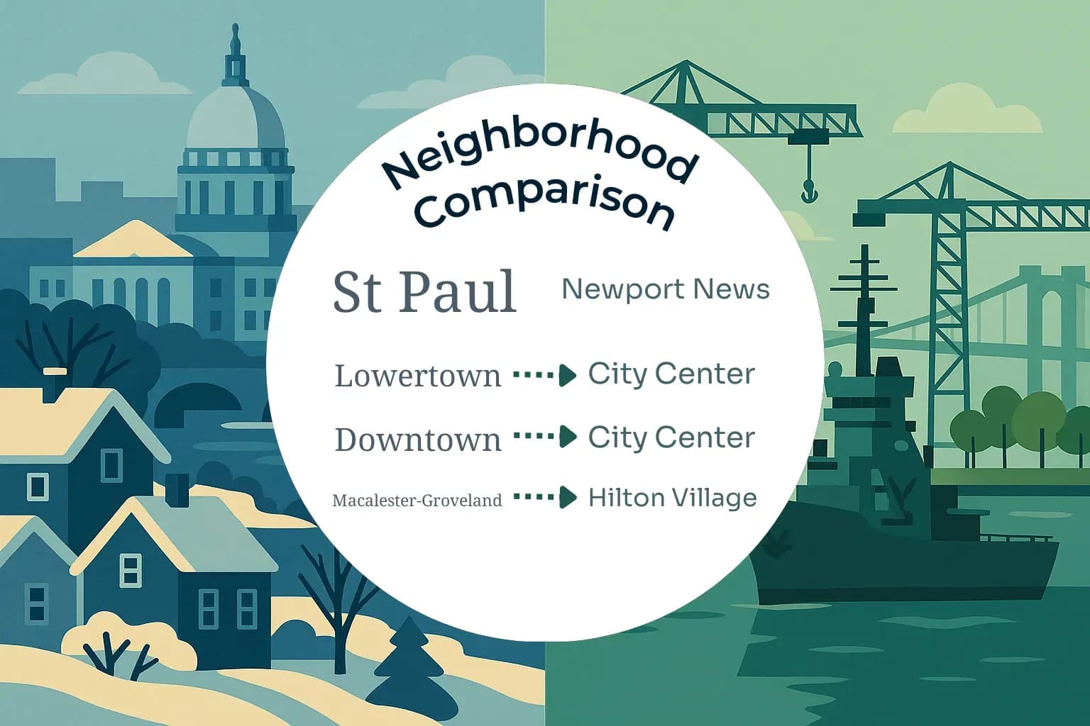 St. Paul vs Newport News Neighborhood Comparison
