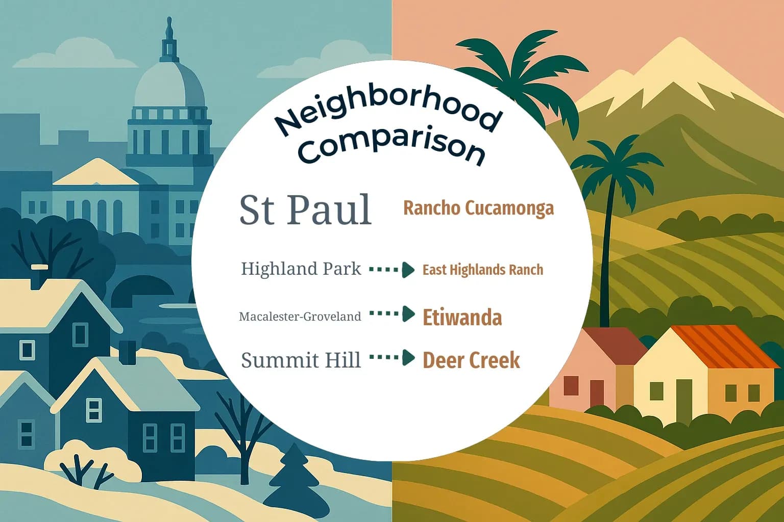St. Paul vs Rancho Cucamonga Neighborhood Comparison