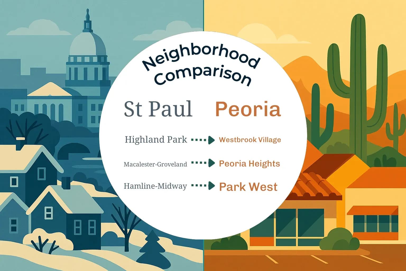 St. Paul vs Peoria Neighborhood Comparison