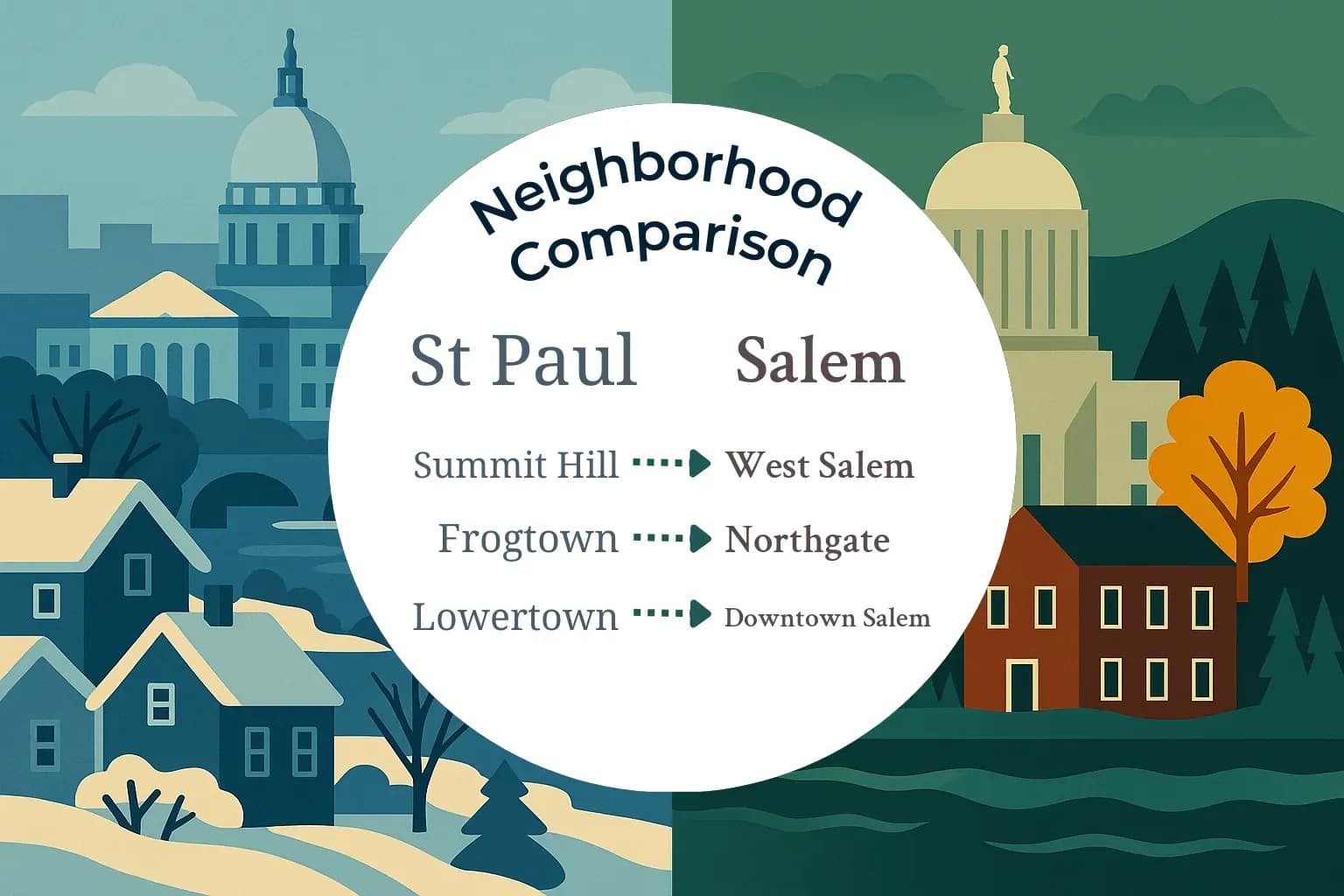 St. Paul vs Salem Neighborhood Comparison