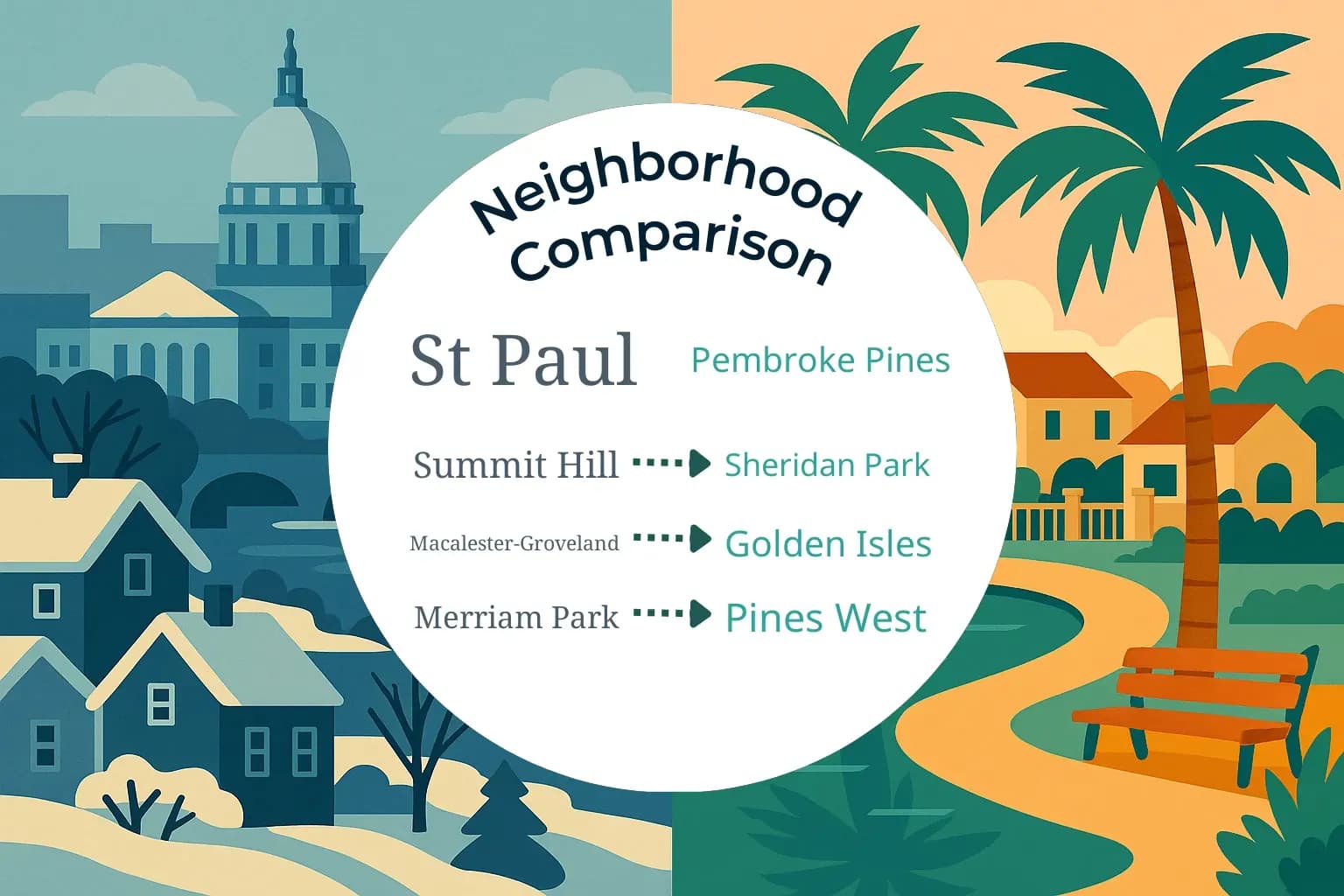 St. Paul vs Pembroke Pines Neighborhood Comparison