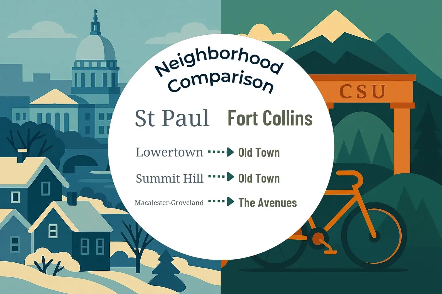 St. Paul vs Fort Collins Neighborhood Comparison