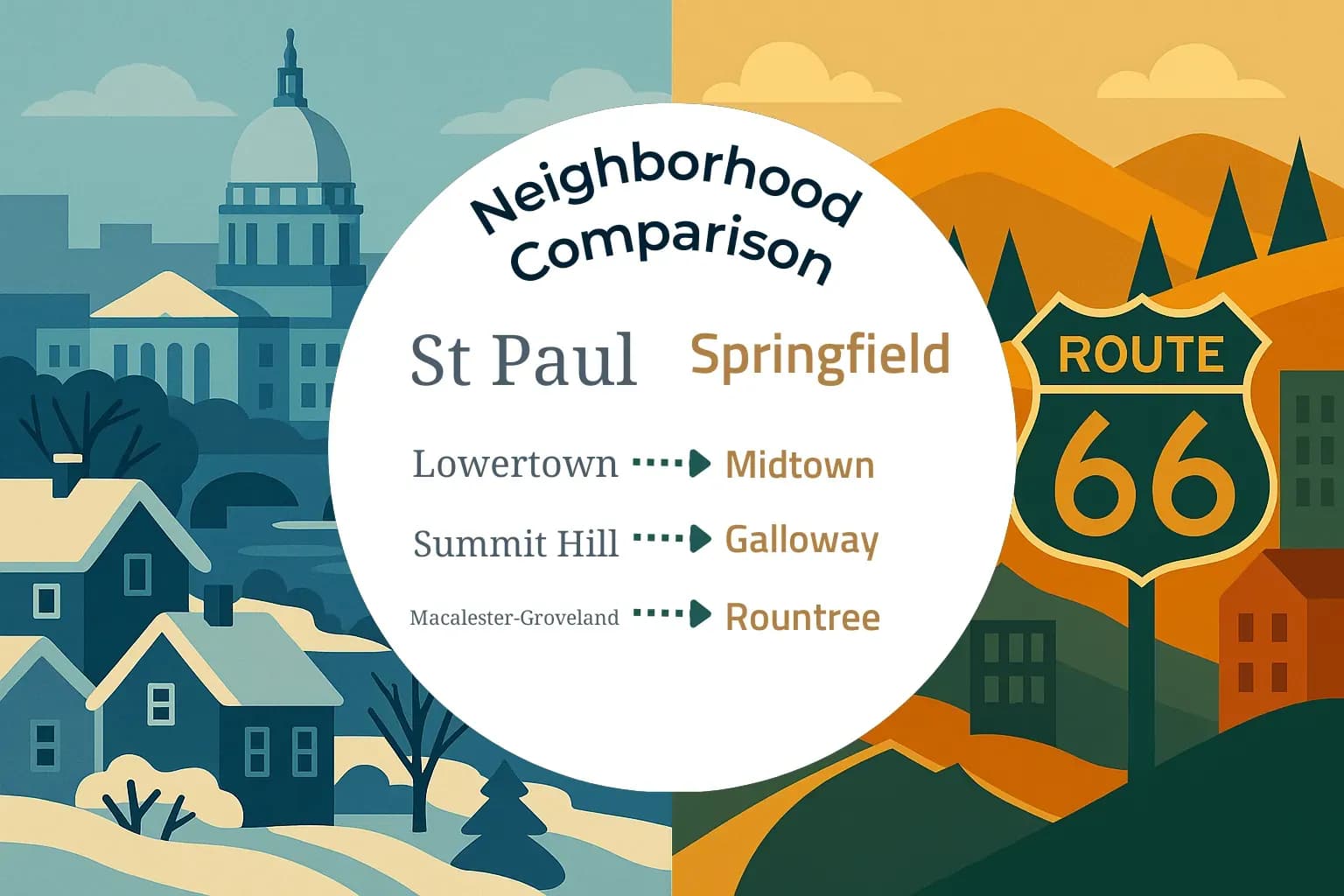 St. Paul vs Springfield Neighborhood Comparison