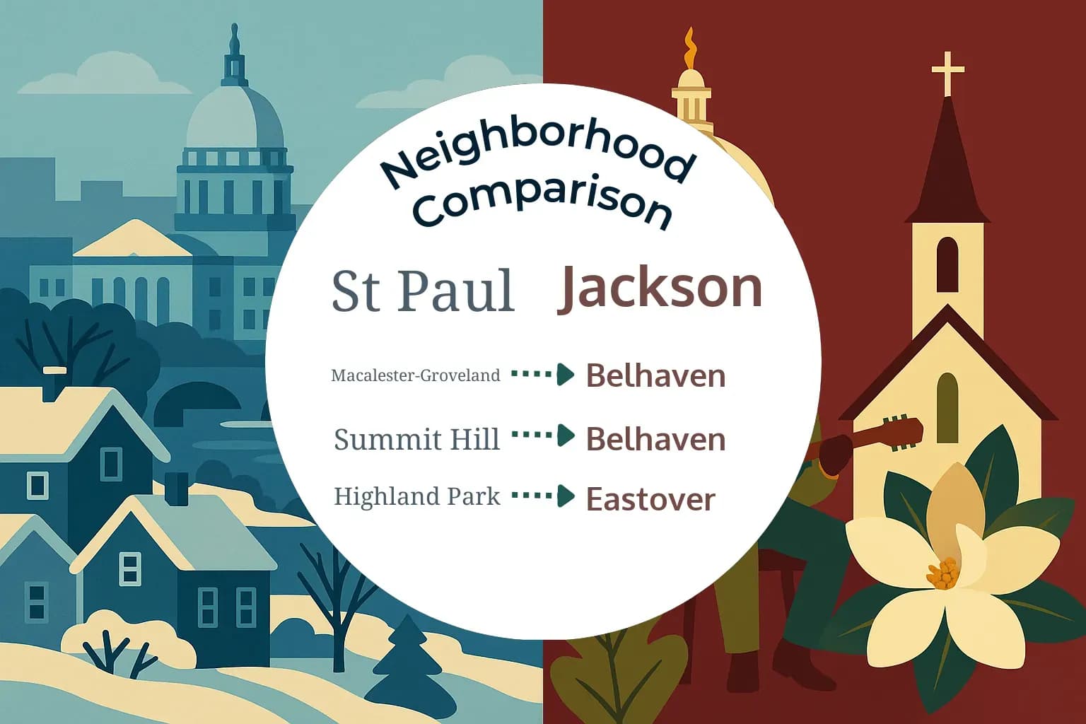 St. Paul vs Jackson Neighborhood Comparison