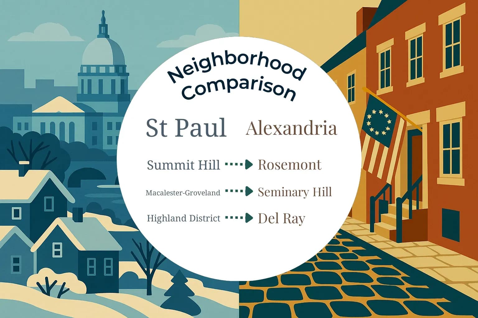 St. Paul vs Alexandria Neighborhood Comparison