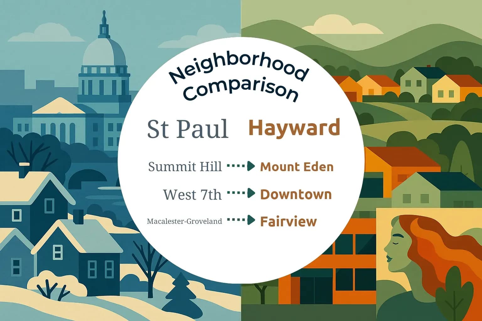 St. Paul vs Hayward Neighborhood Comparison