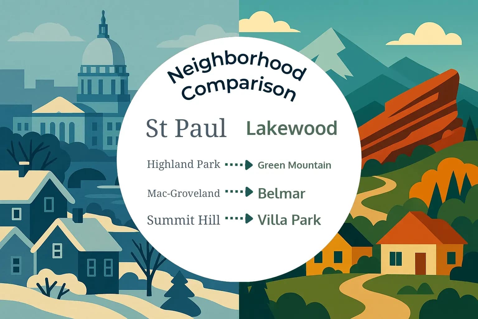 St. Paul vs Lakewood Neighborhood Comparison