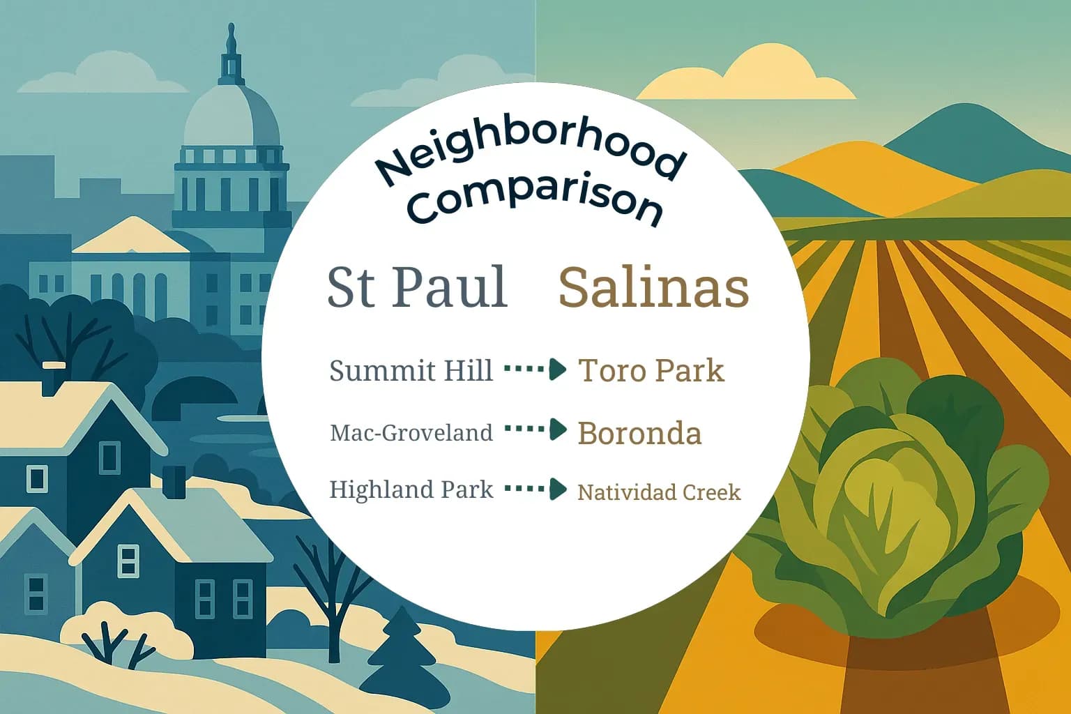 St. Paul vs Salinas Neighborhood Comparison