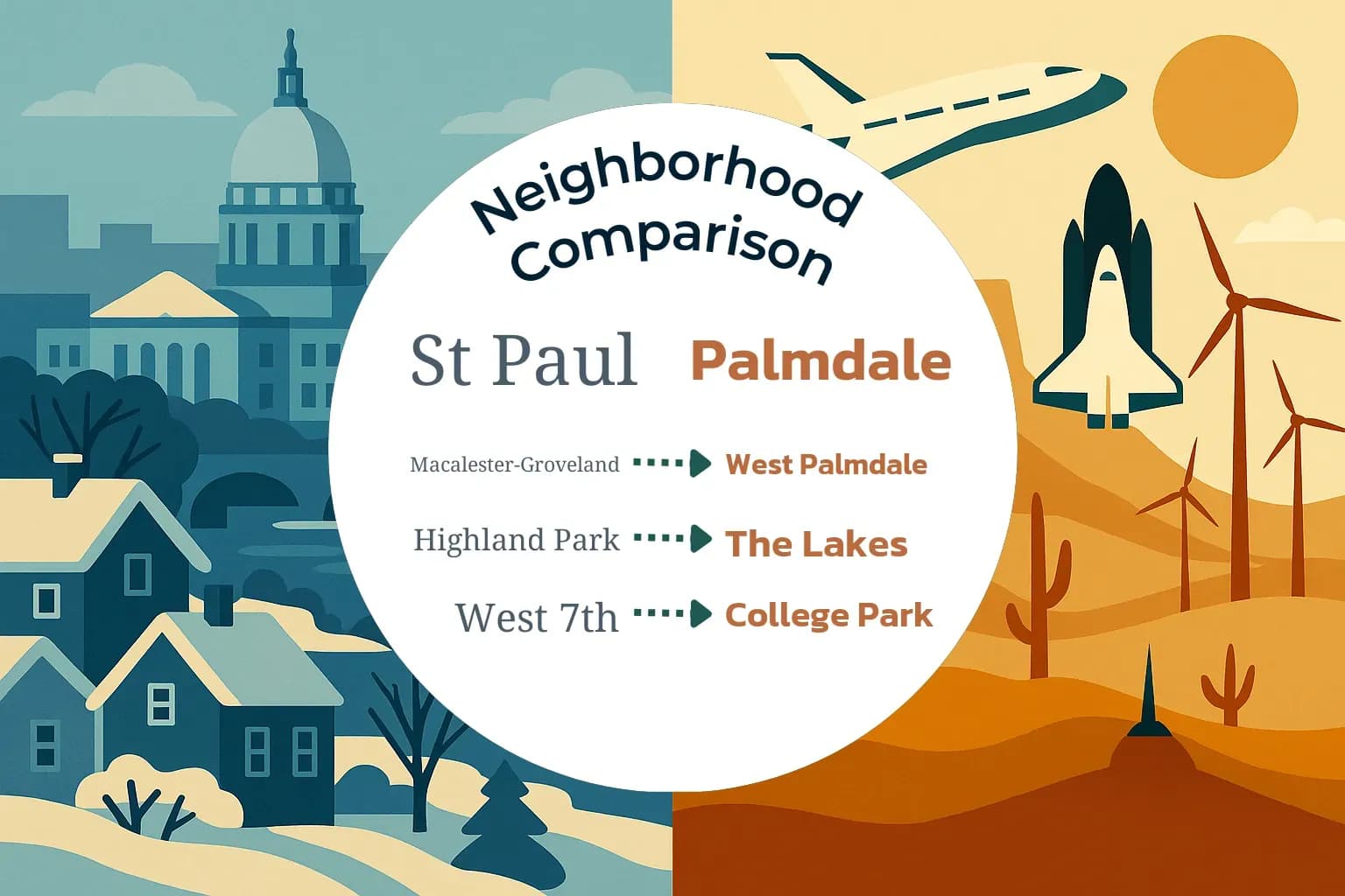 St. Paul vs Palmdale Neighborhood Comparison