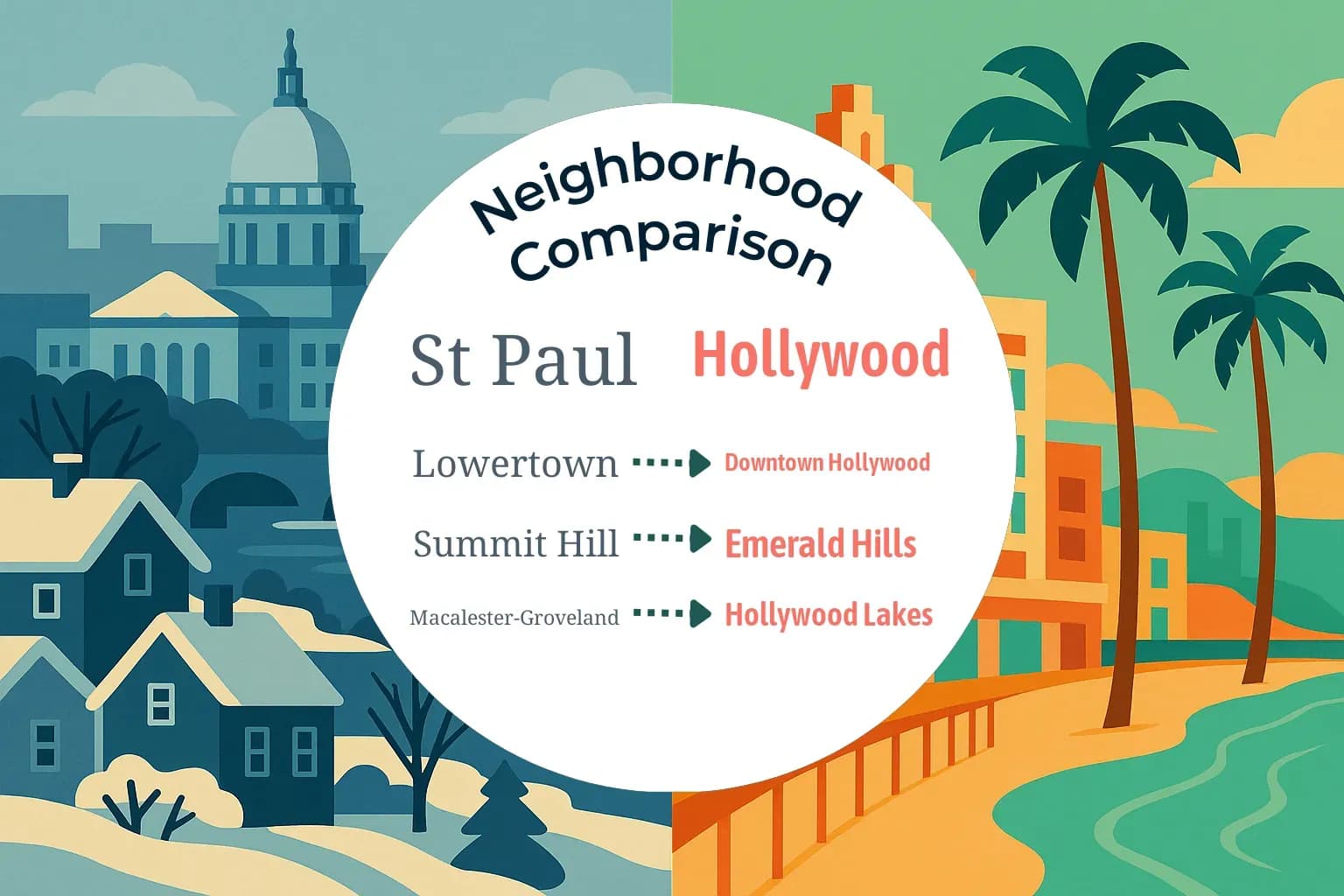St. Paul vs Hollywood Neighborhood Comparison