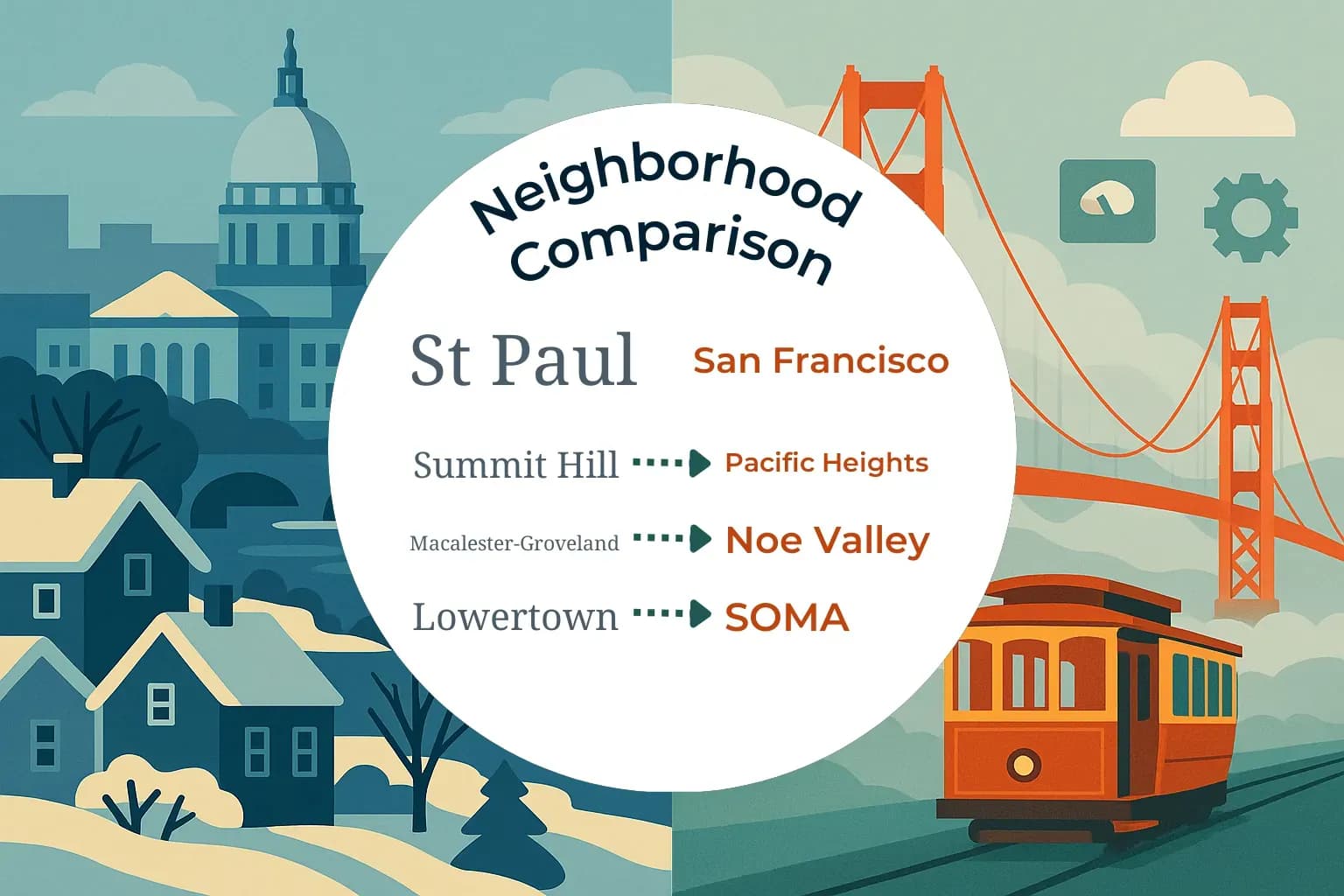 St. Paul vs San Francisco Neighborhood Comparison