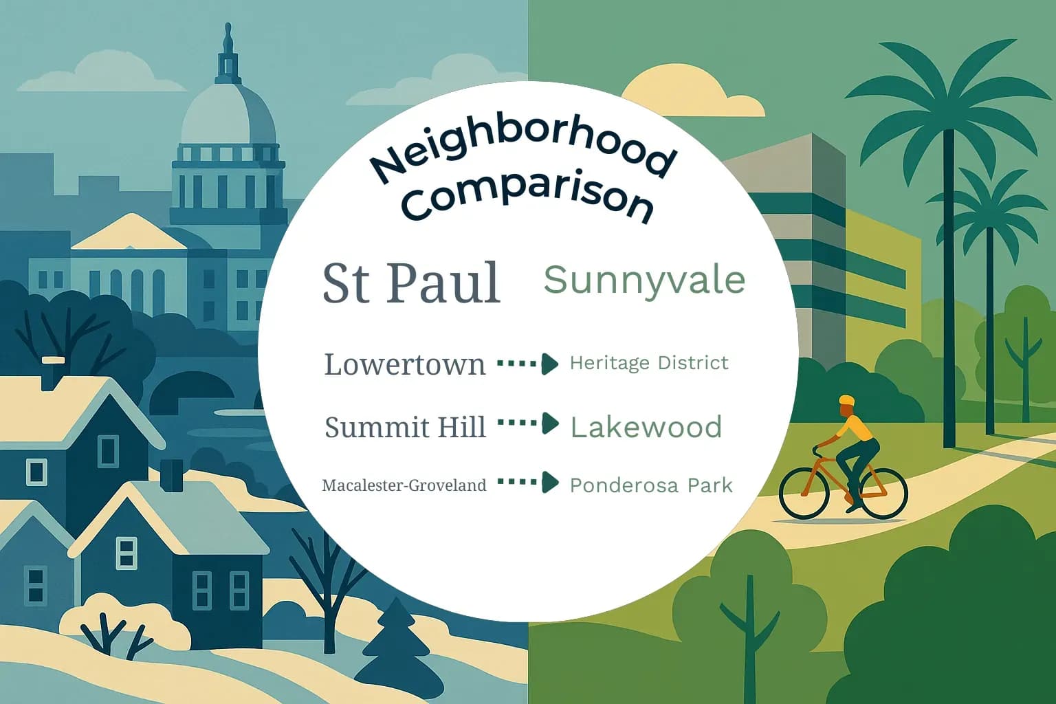 St. Paul vs Sunnyvale Neighborhood Comparison